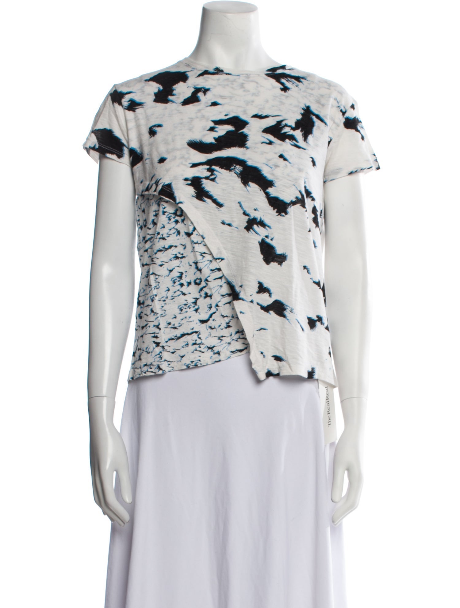 Proenza Schouler Tie-Dye Print Crew Neck T-Shirt