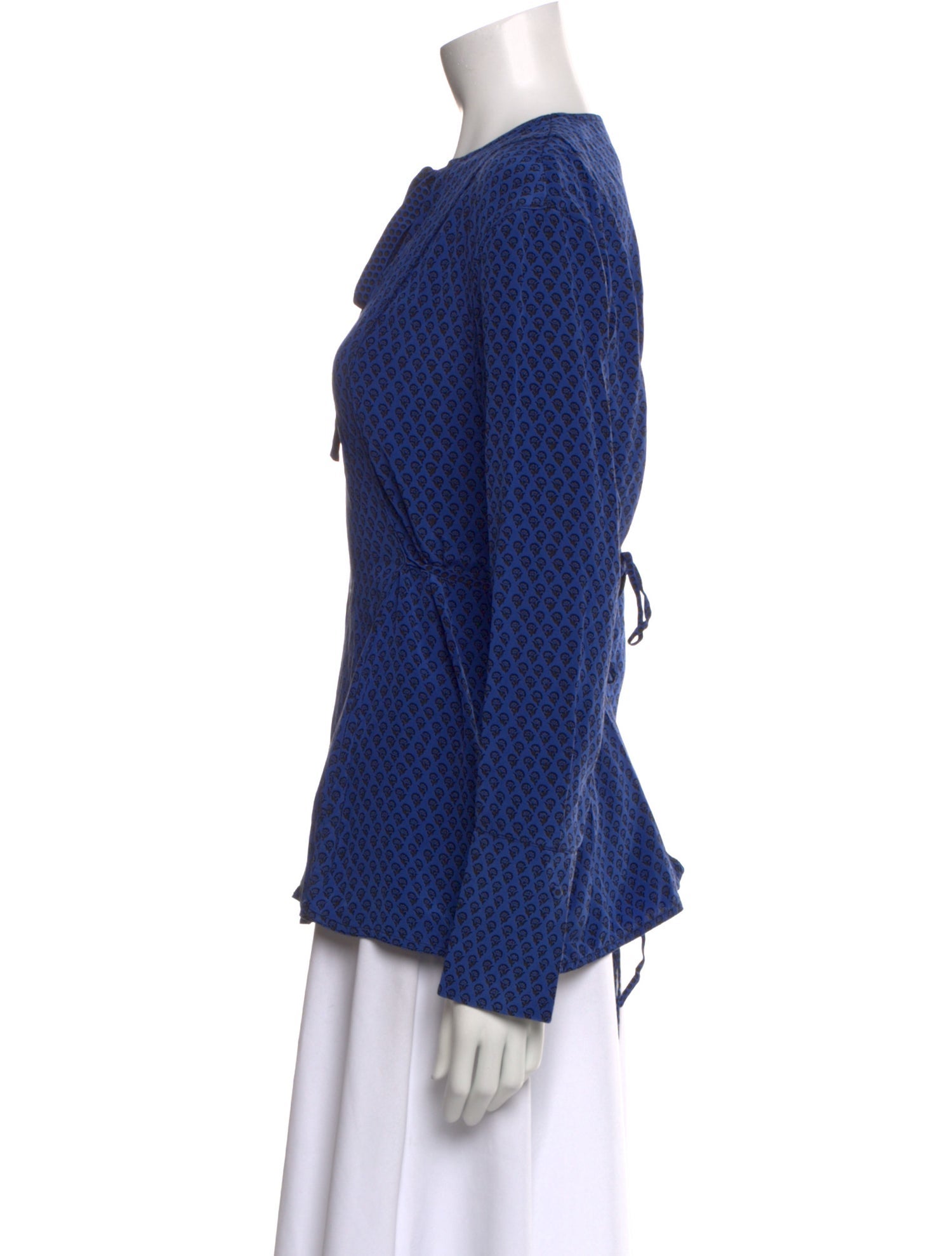 Proenza Schouler Silk Printed Top