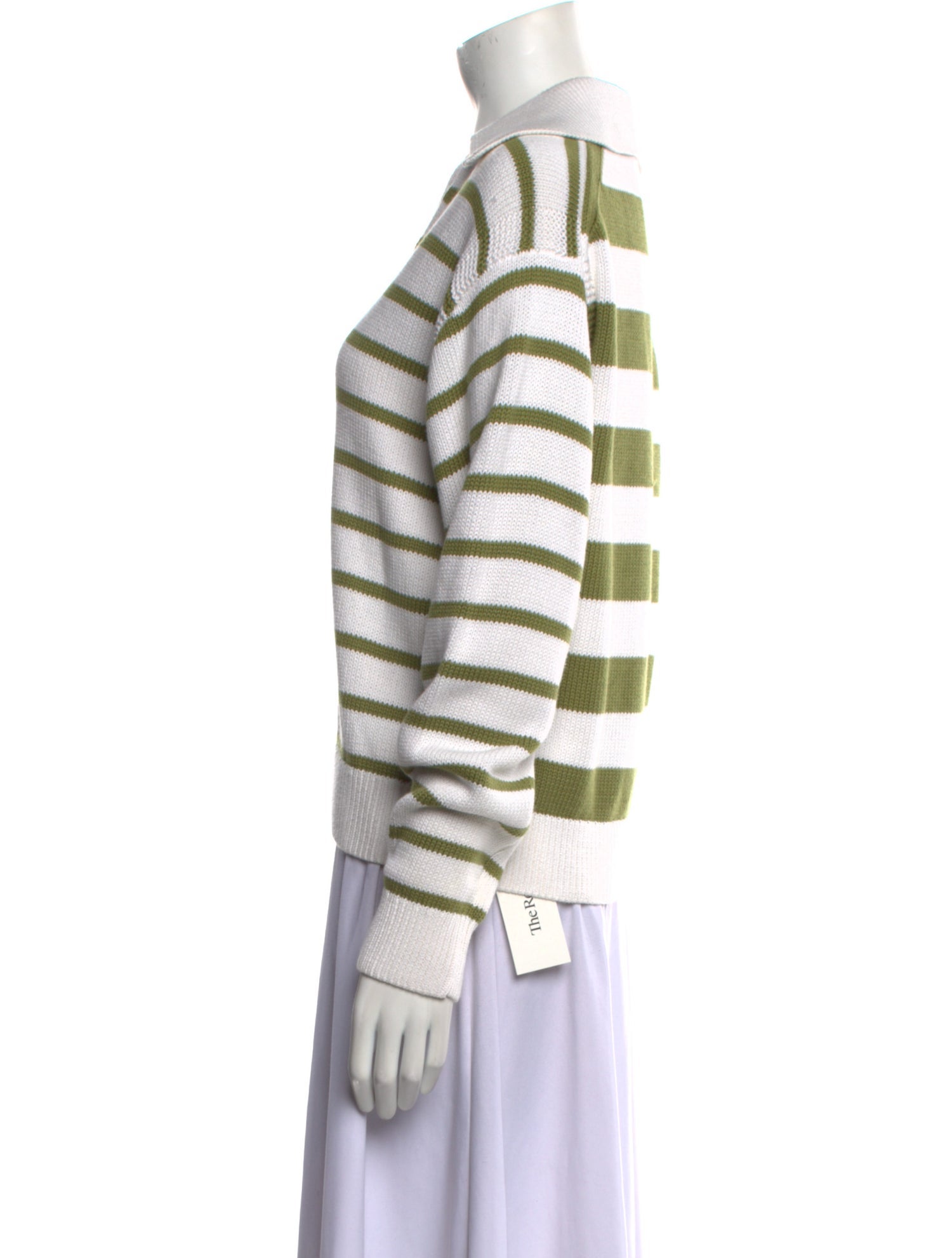 Proenza Schouler Striped V-Neck Sweater w/ Tags