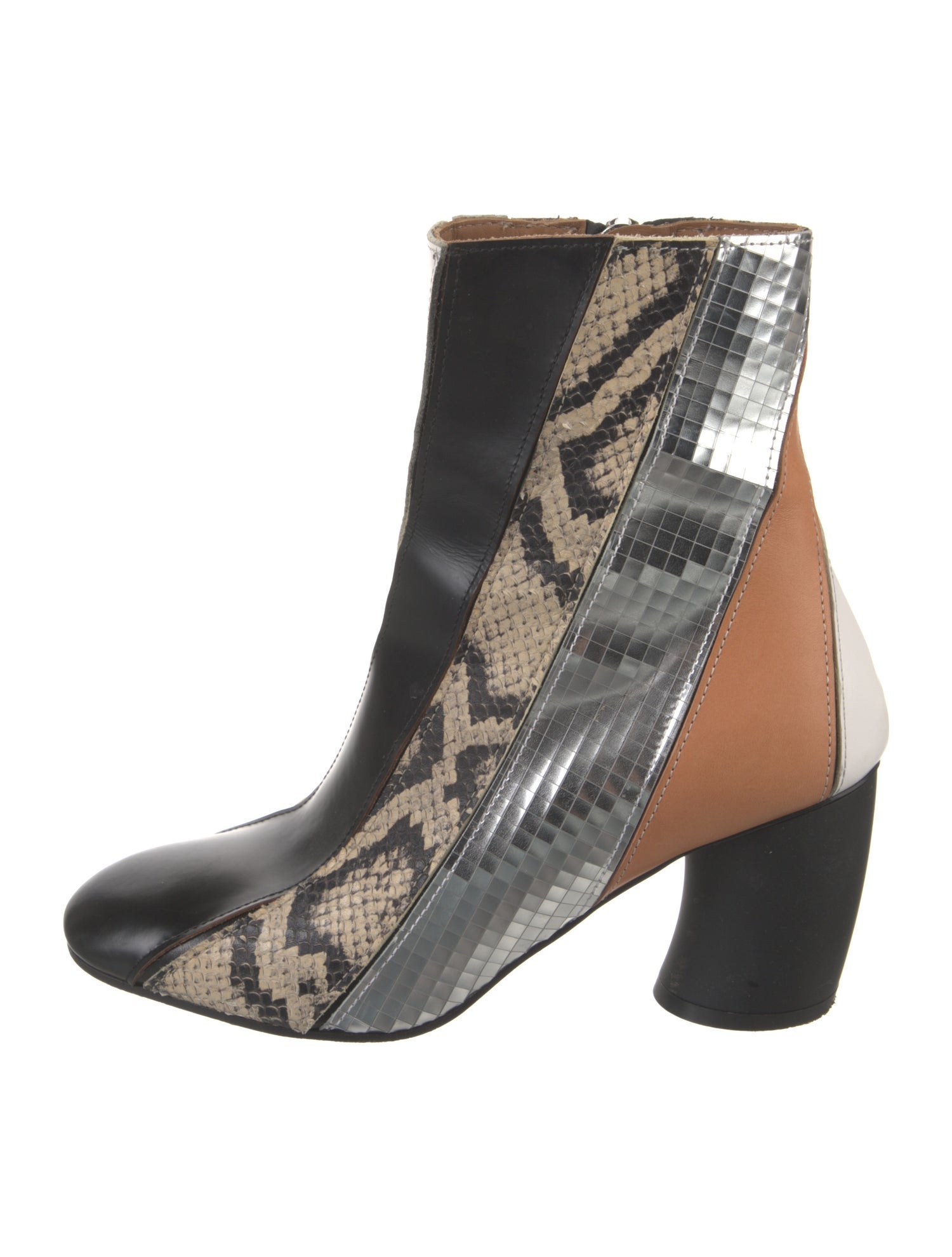 Proenza Schouler Leather Animal Print Boots
