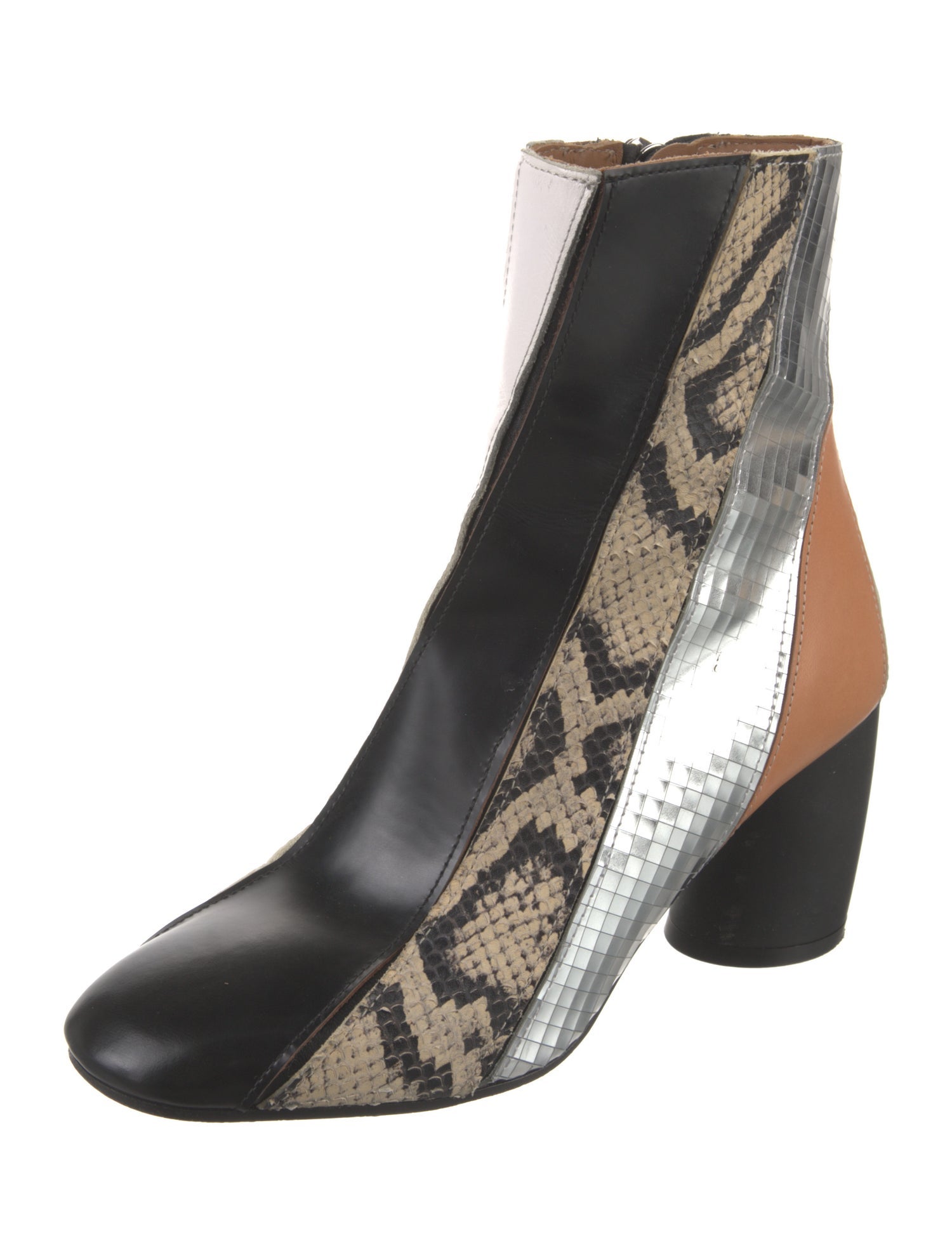 Proenza Schouler Leather Animal Print Boots