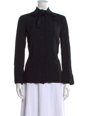 Proenza Schouler Long Sleeve Button-Up Top