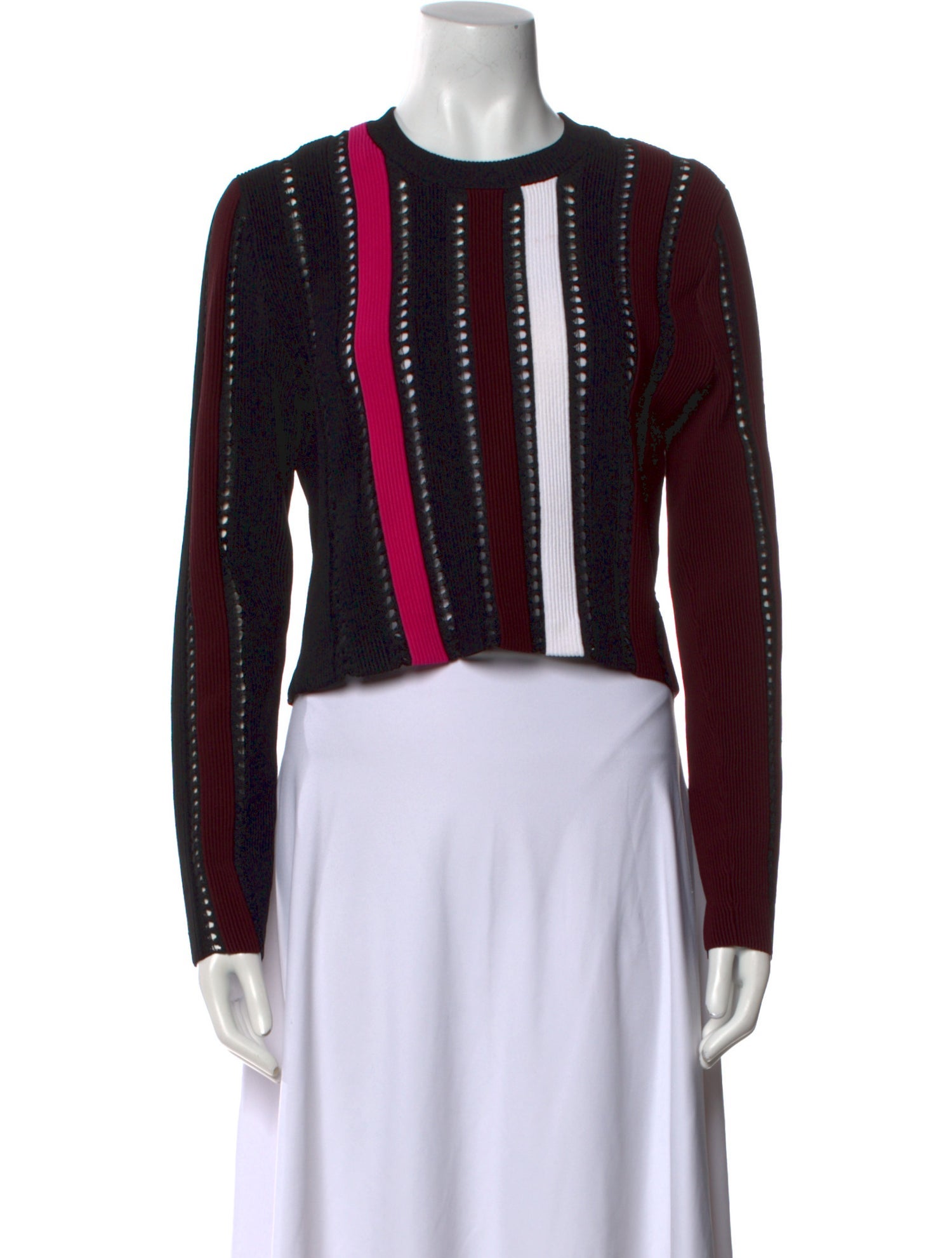 Proenza Schouler Striped Crew Neck Sweater