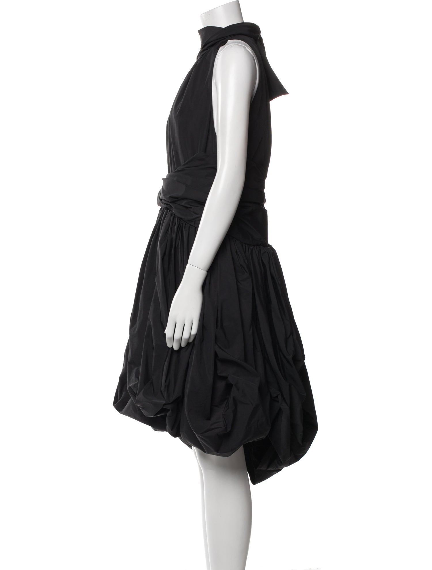 Proenza Schouler Mock Neck Midi Length Dress