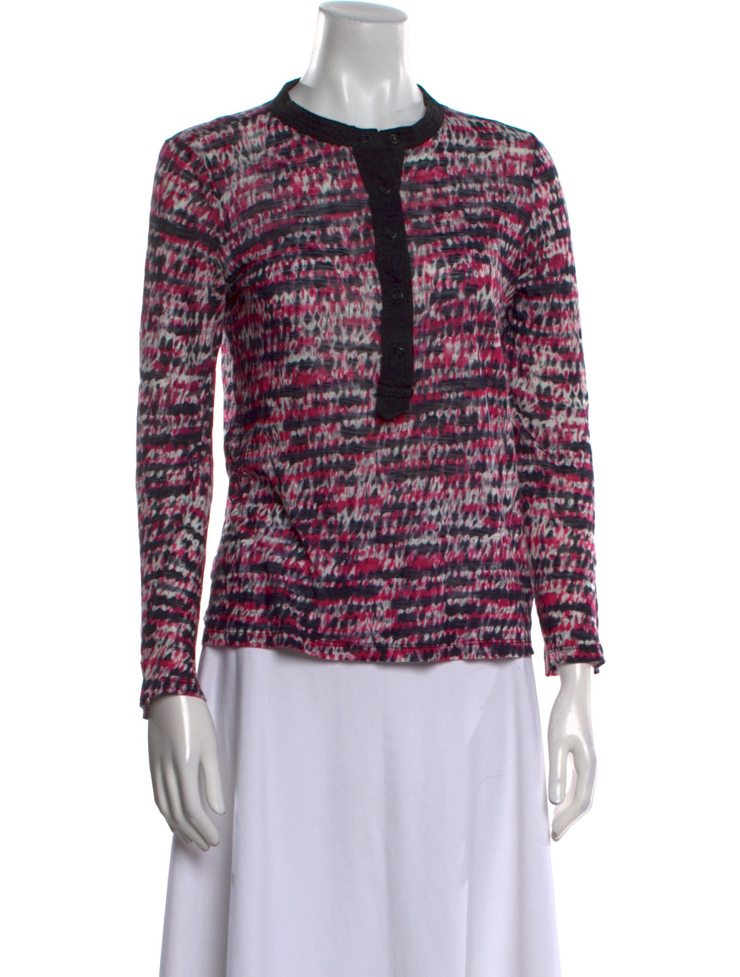 Proenza Schouler Printed Crew Neck Blouse