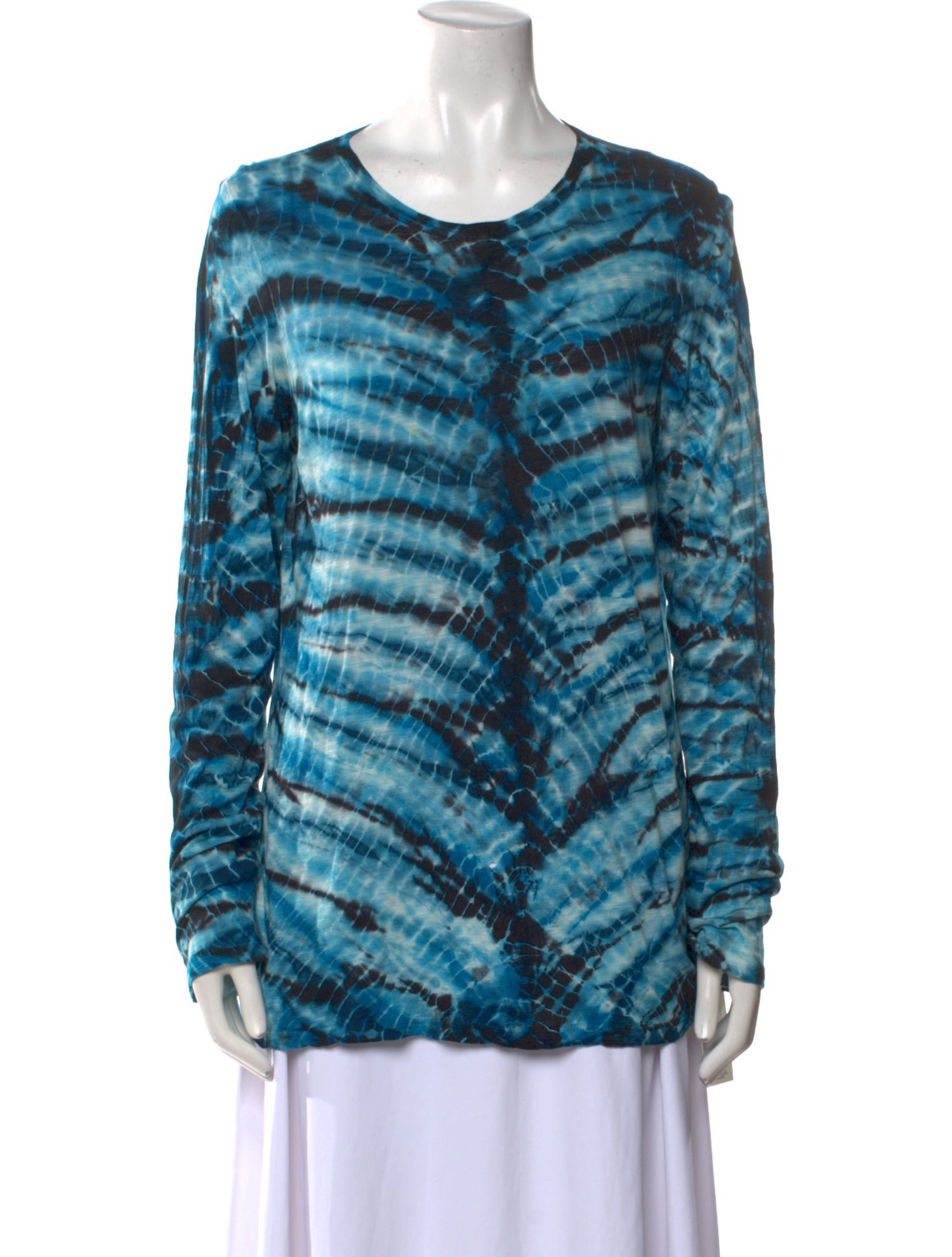 Proenza Schouler Tie-Dye Print Scoop Neck T-Shirt