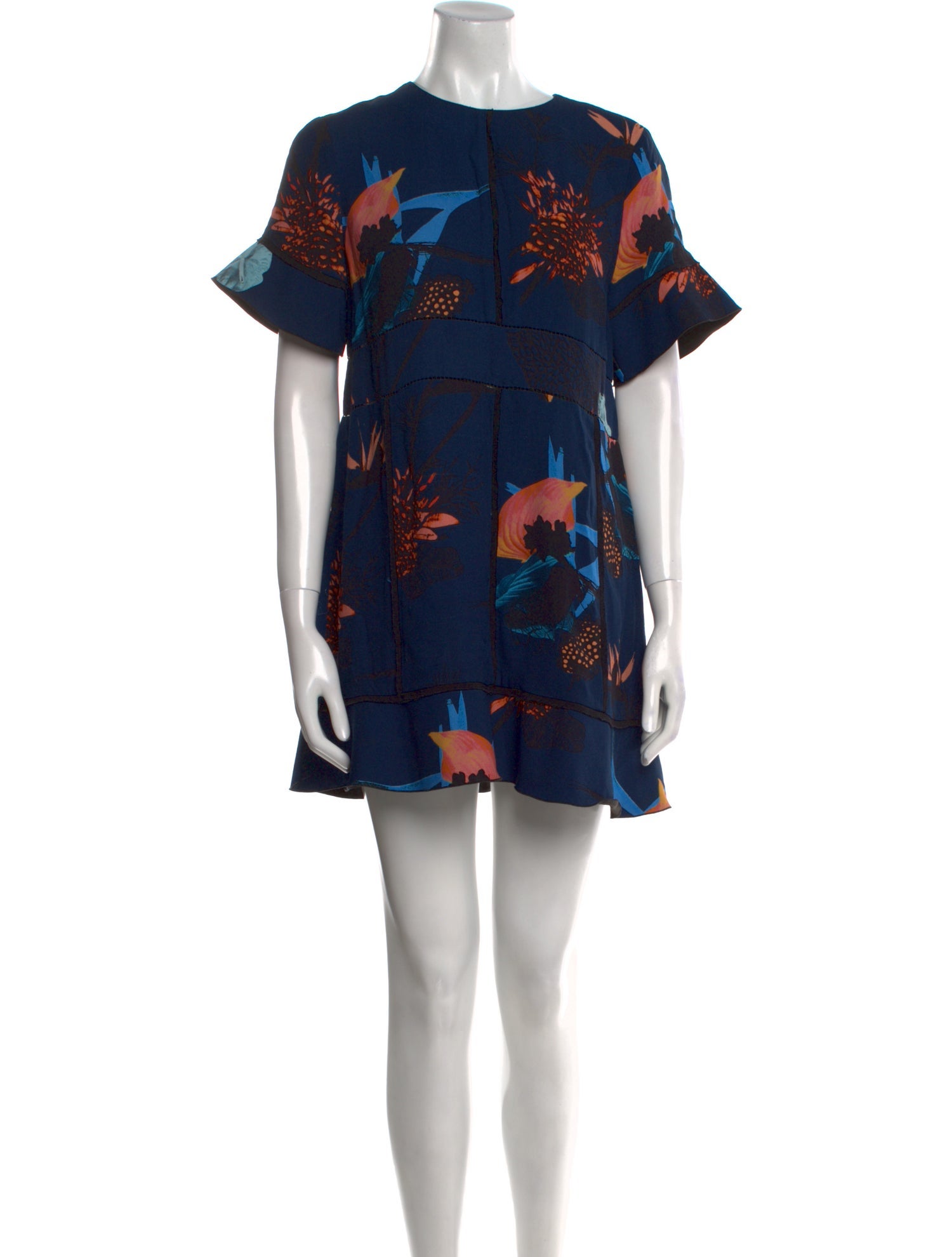Proenza Schouler Floral Print Mini Dress