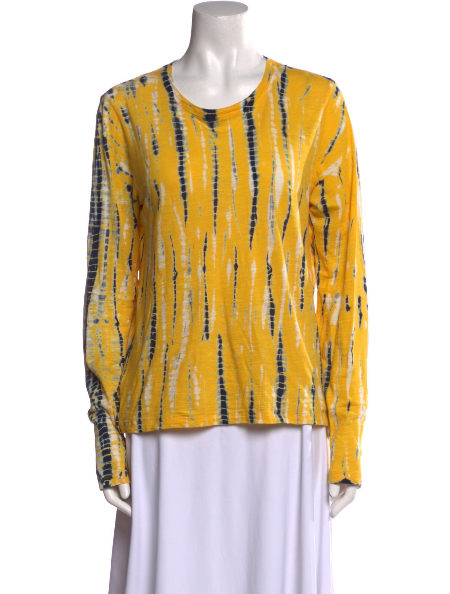 Proenza Schouler Printed Scoop Neck Blouse