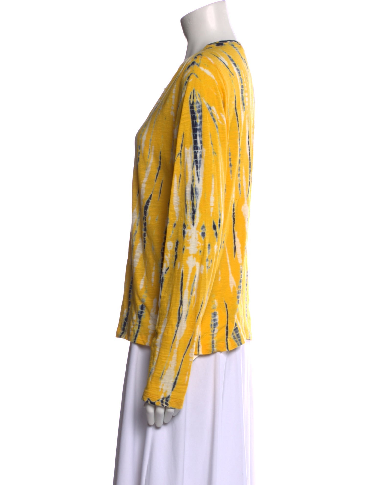 Proenza Schouler Printed Scoop Neck Blouse