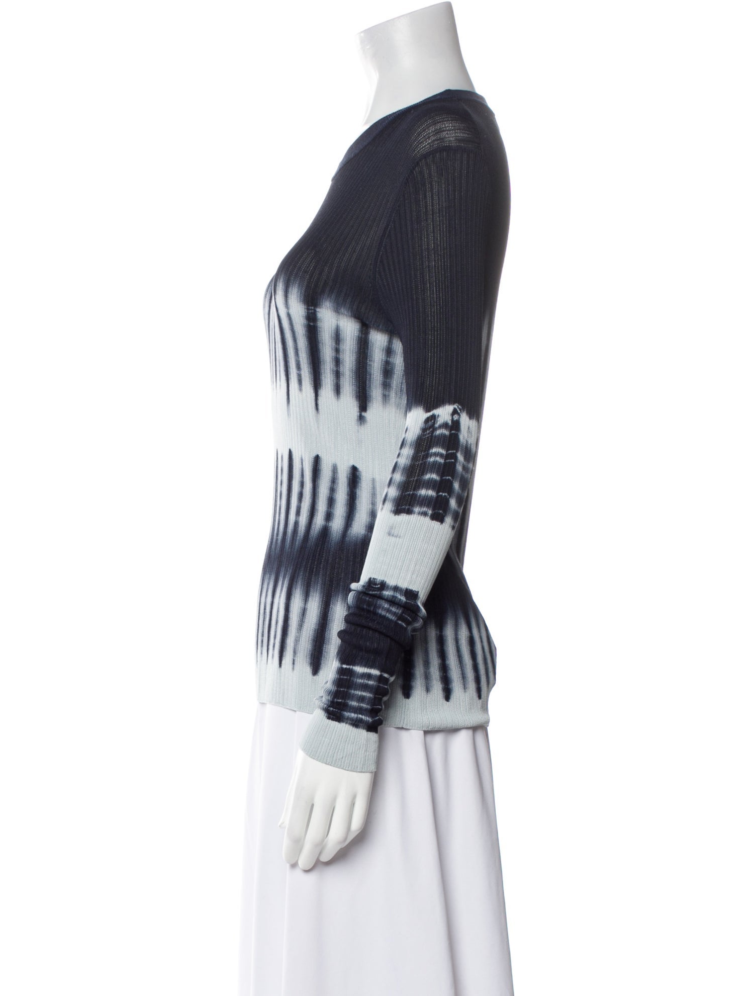 Proenza Schouler Tie-Dye Print Scoop Neck Sweatshirt