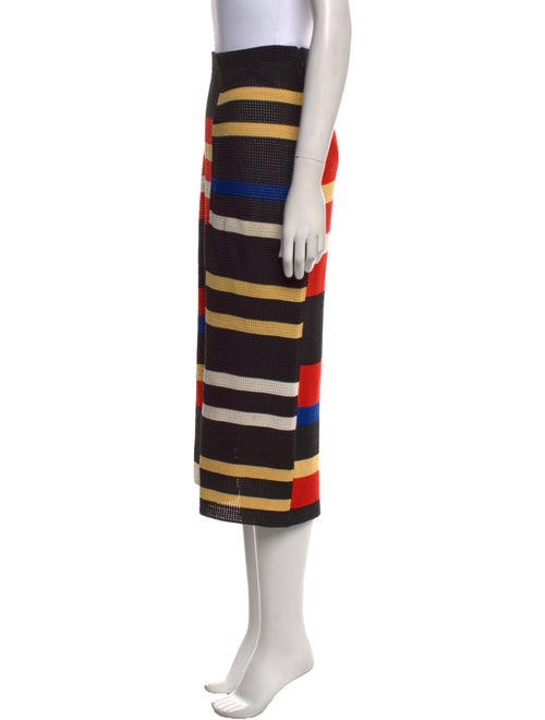 Proenza Schouler Striped Midi Length Skirt