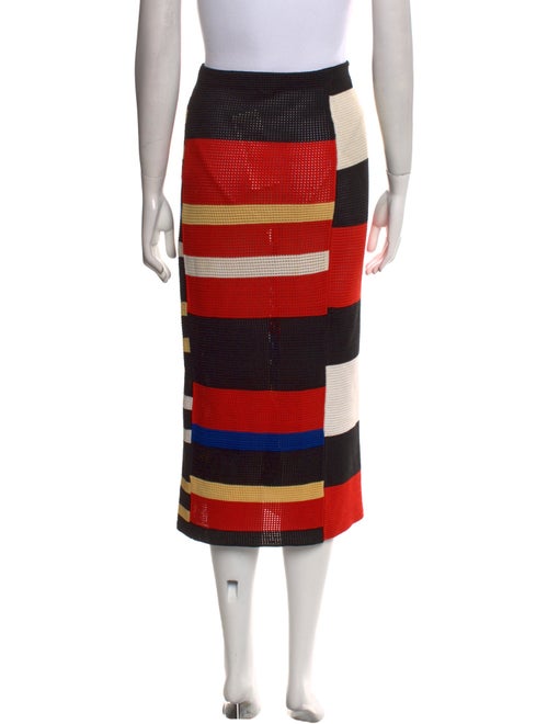 Proenza Schouler Striped Midi Length Skirt