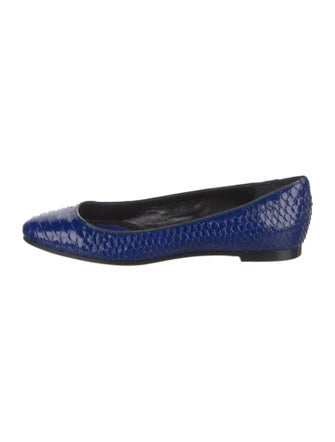 Proenza Schouler Snakeskin Animal Print Ballet Flats