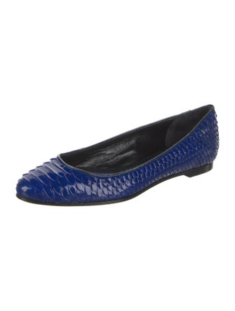 Proenza Schouler Snakeskin Animal Print Ballet Flats