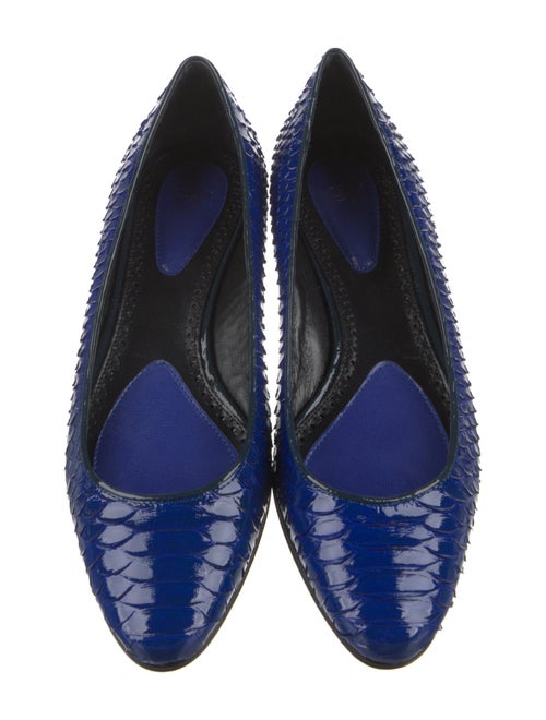 Proenza Schouler Snakeskin Animal Print Ballet Flats