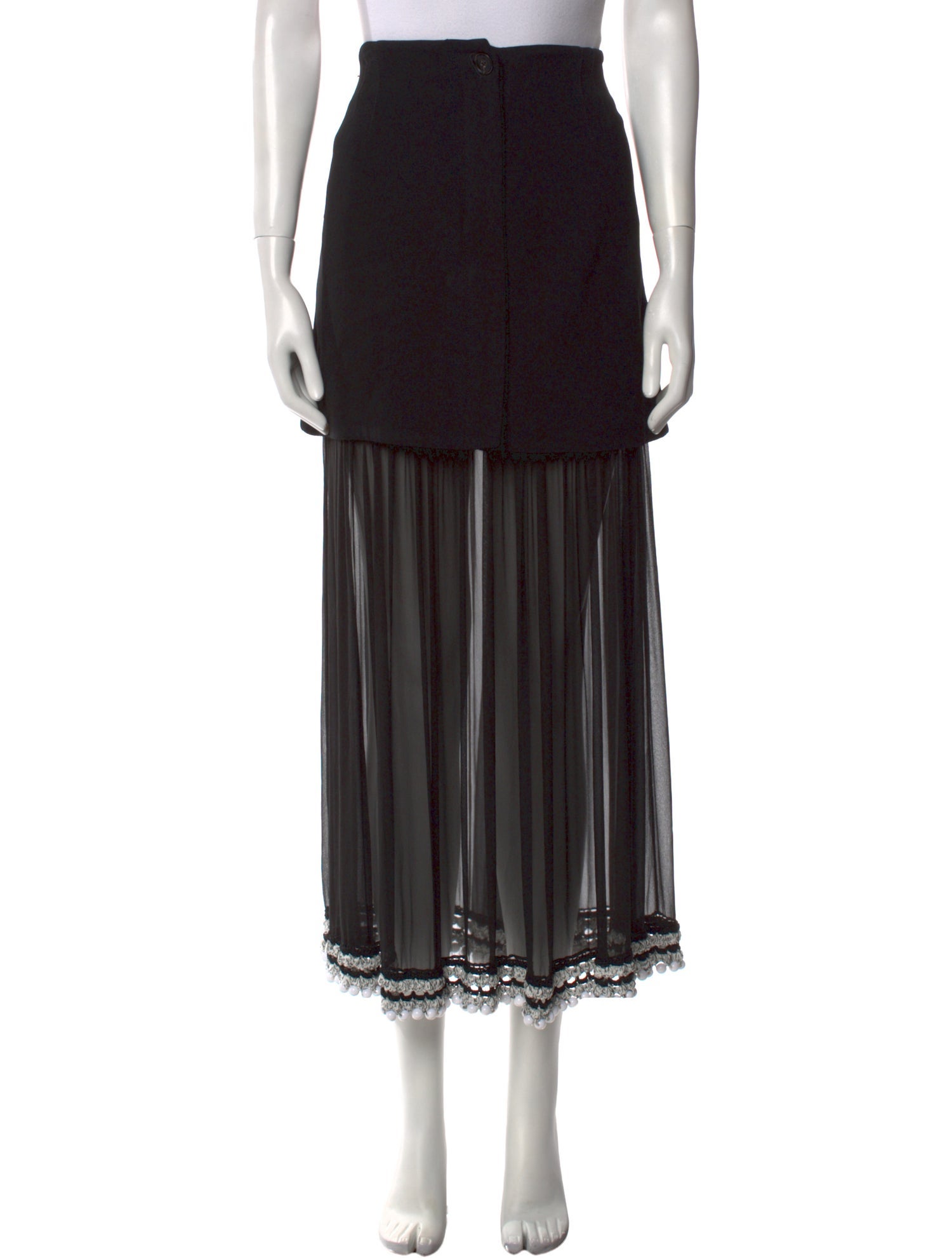 Proenza Schouler Silk Midi Length Skirt