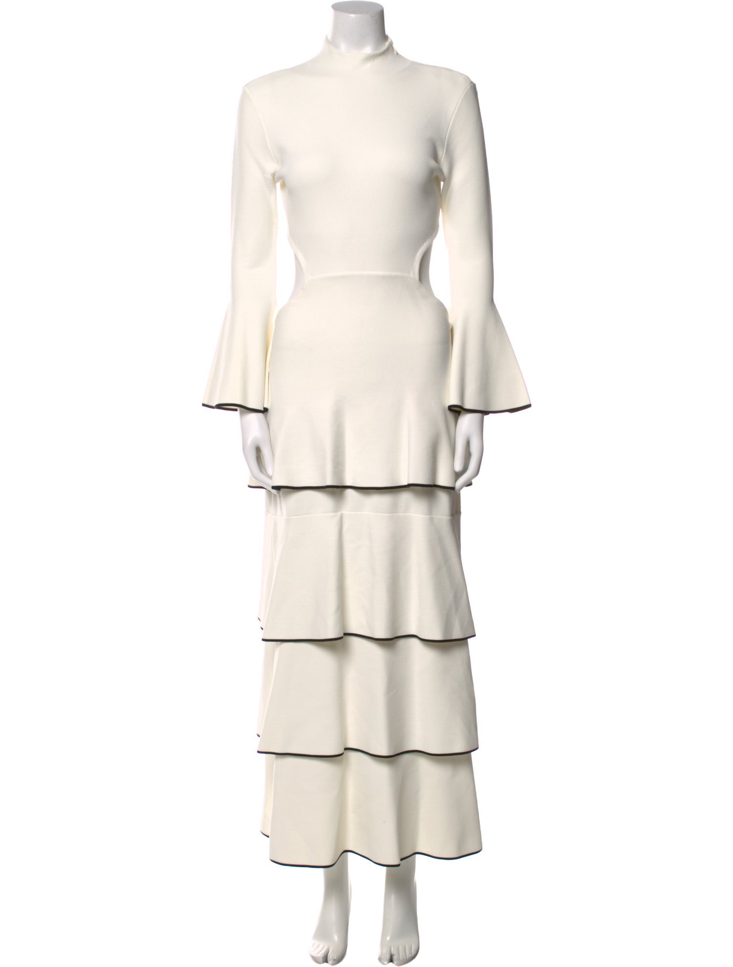 Proenza Schouler Mock Neck Long Dress