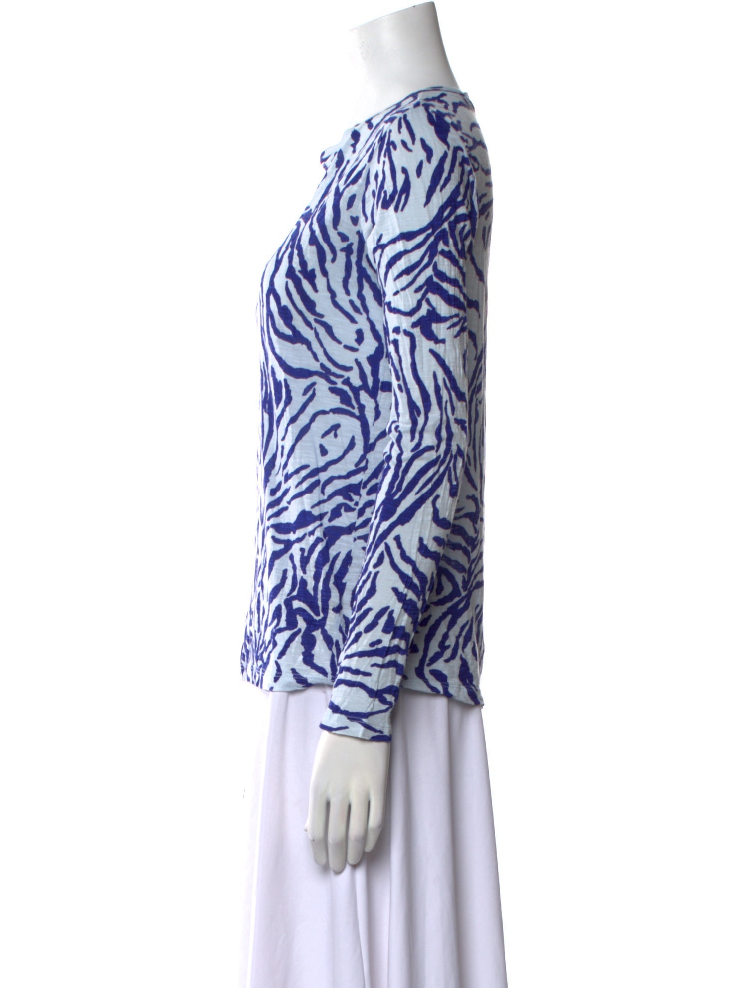 Proenza Schouler Printed Crew Neck Top