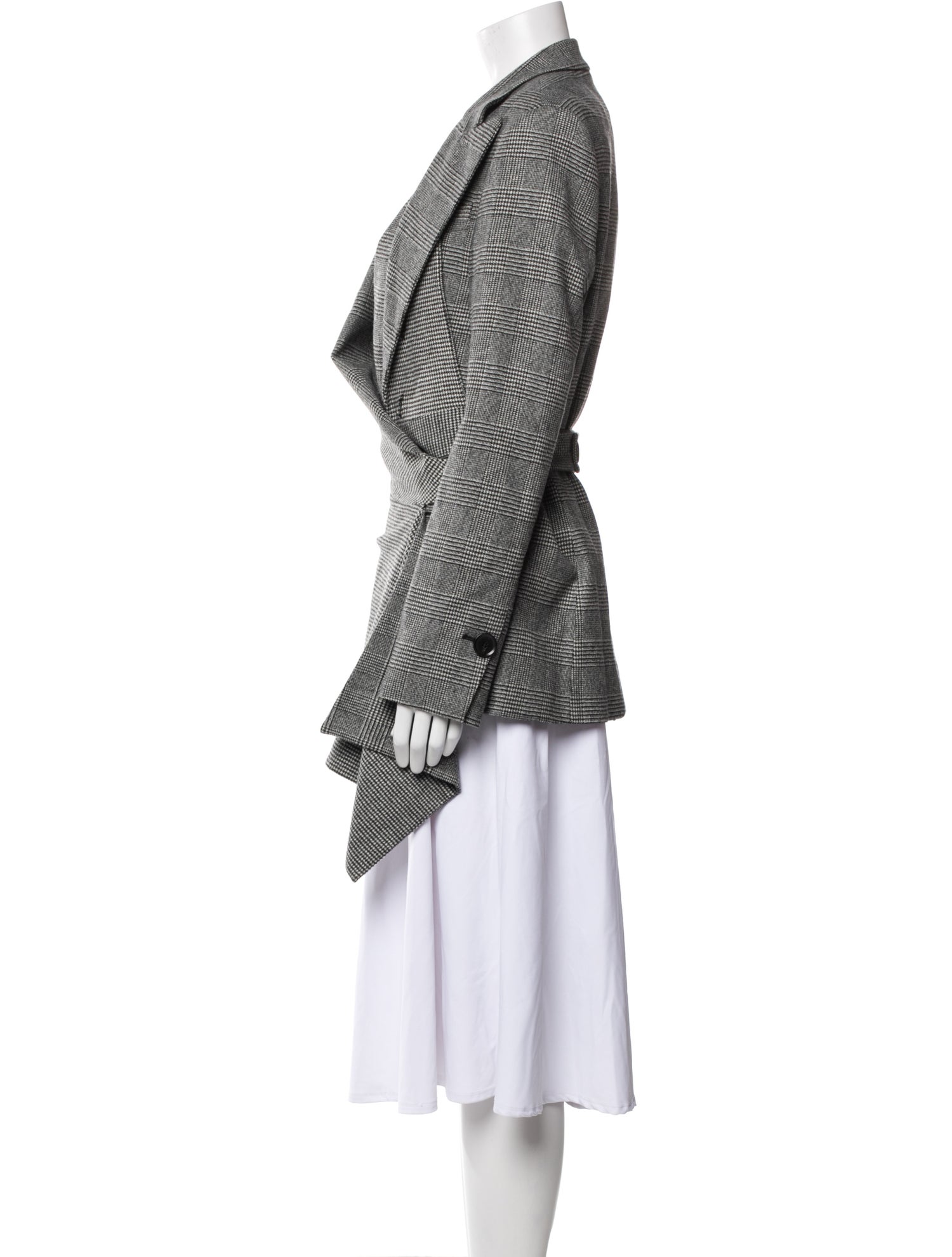 Proenza Schouler Wool Plaid Print Blazer w/ Tags