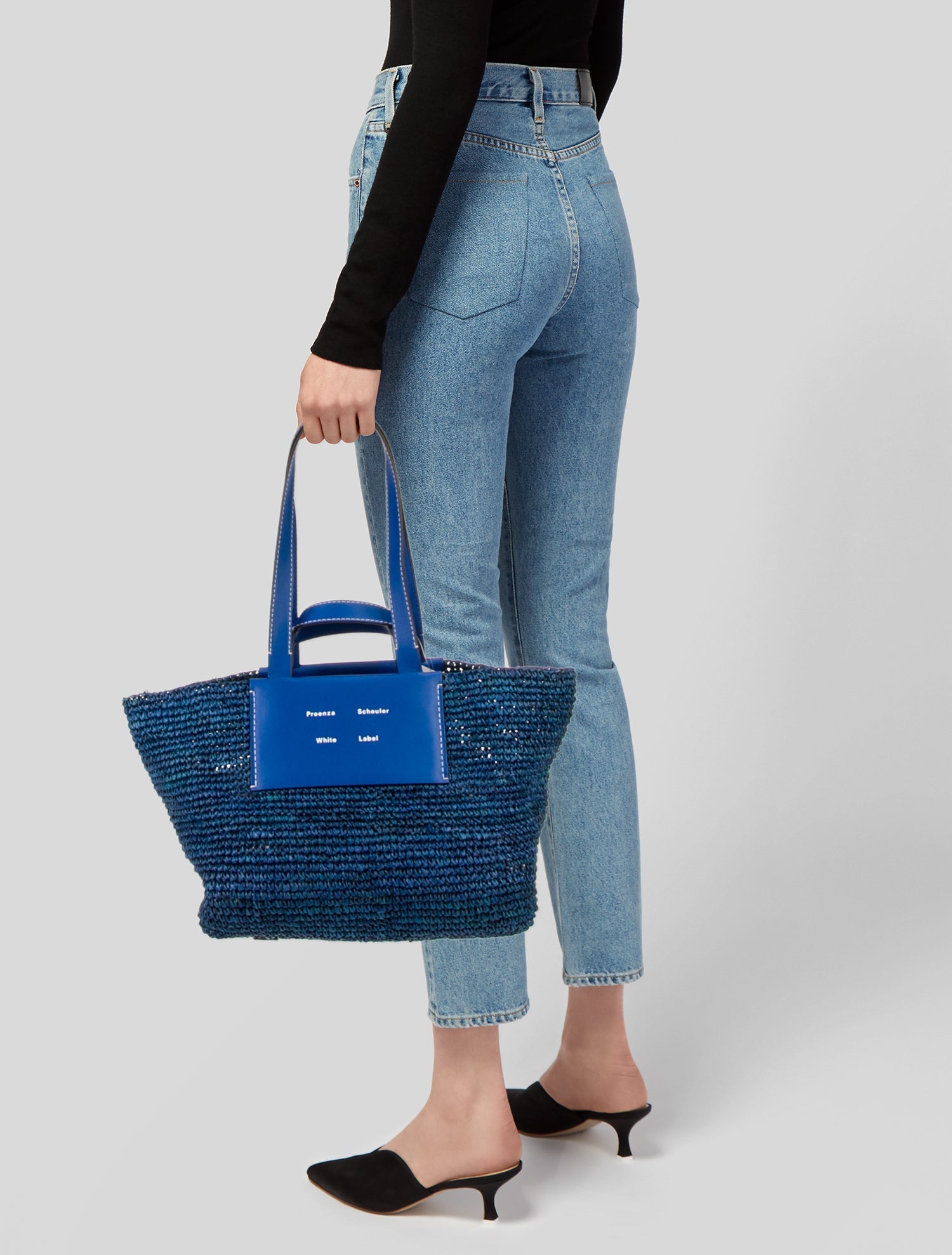 Proenza Schouler White Label Raffia Tote