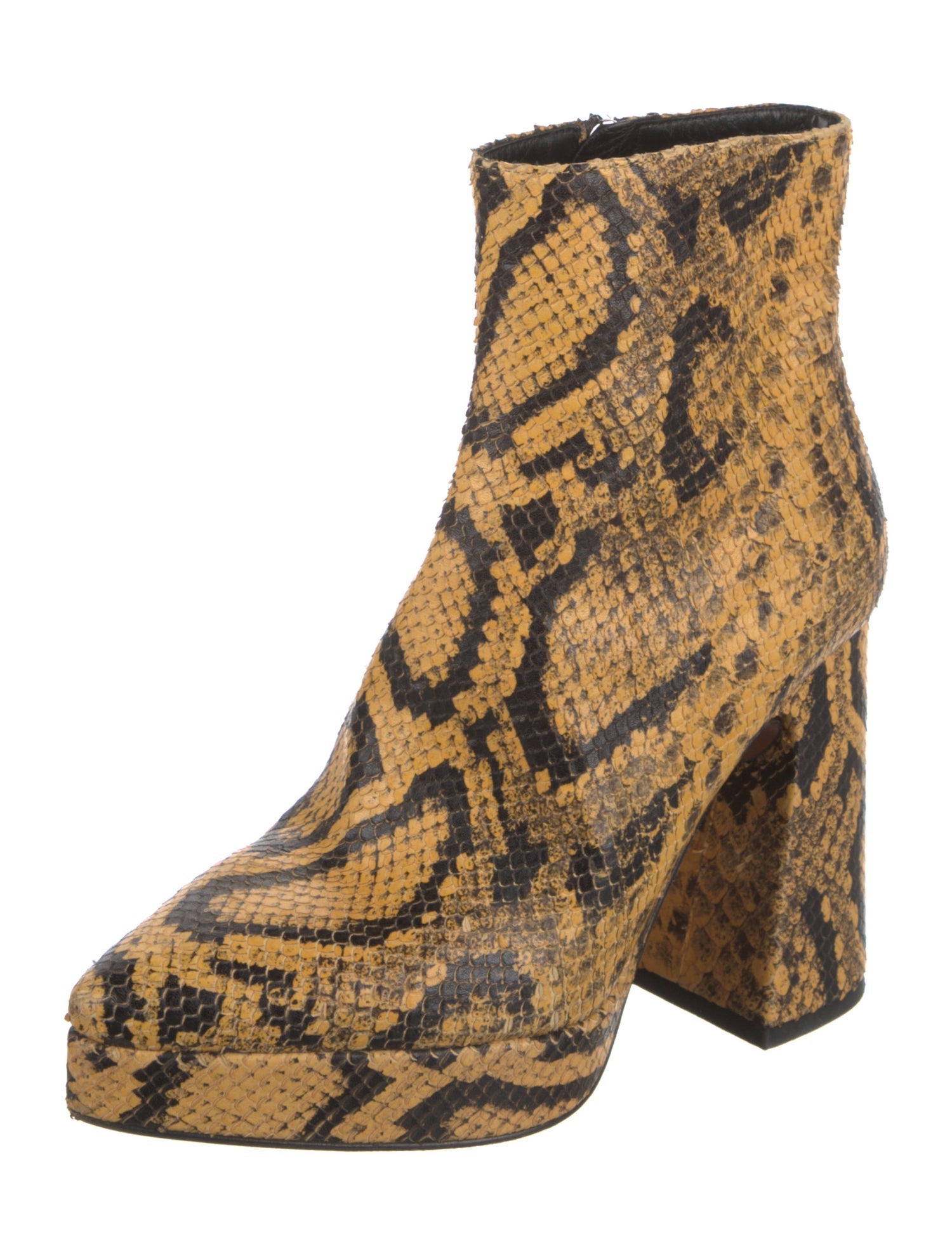 Proenza Schouler Snakeskin Animal Print Boots