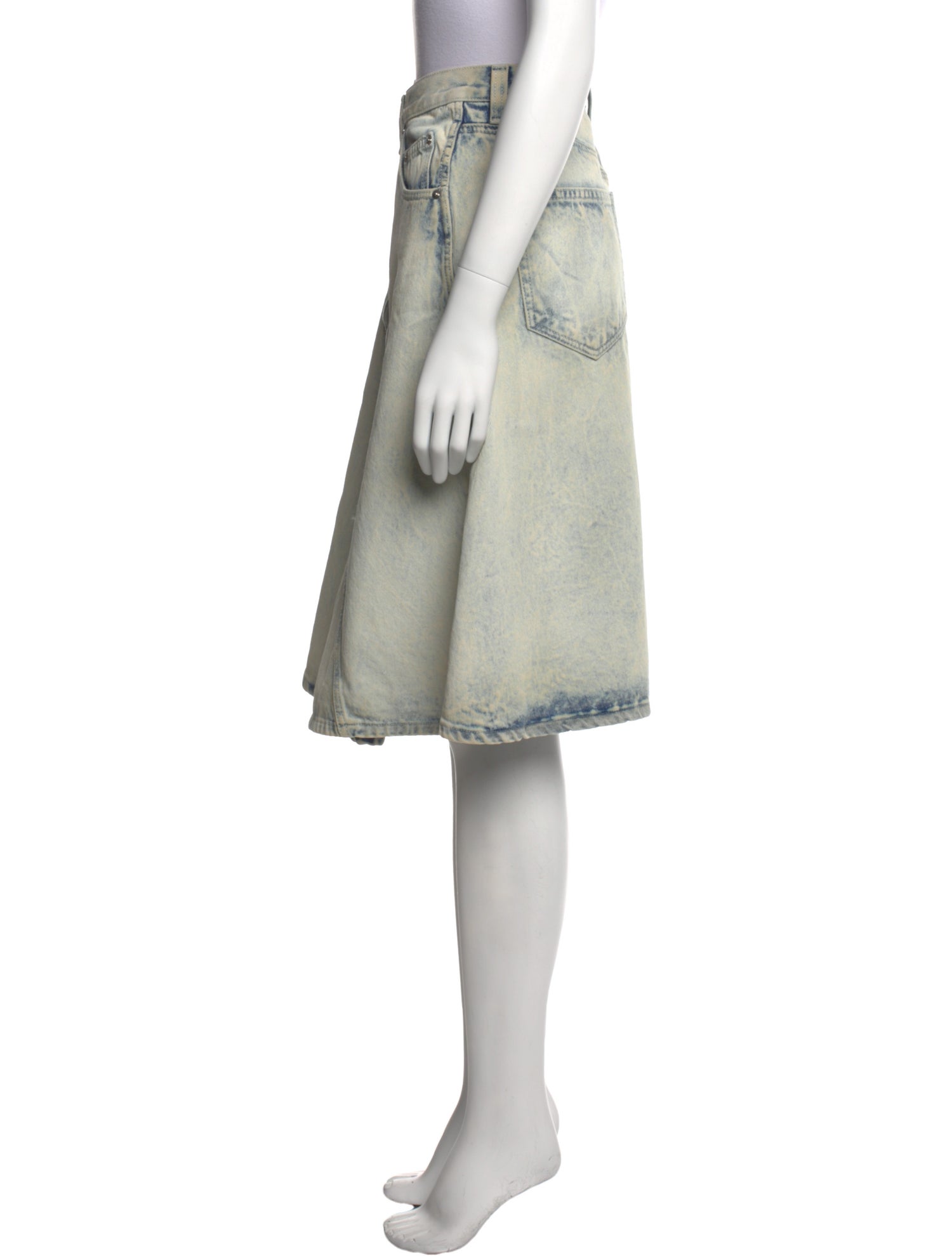 Proenza Schouler Distressed Accents Knee-Length Skirt