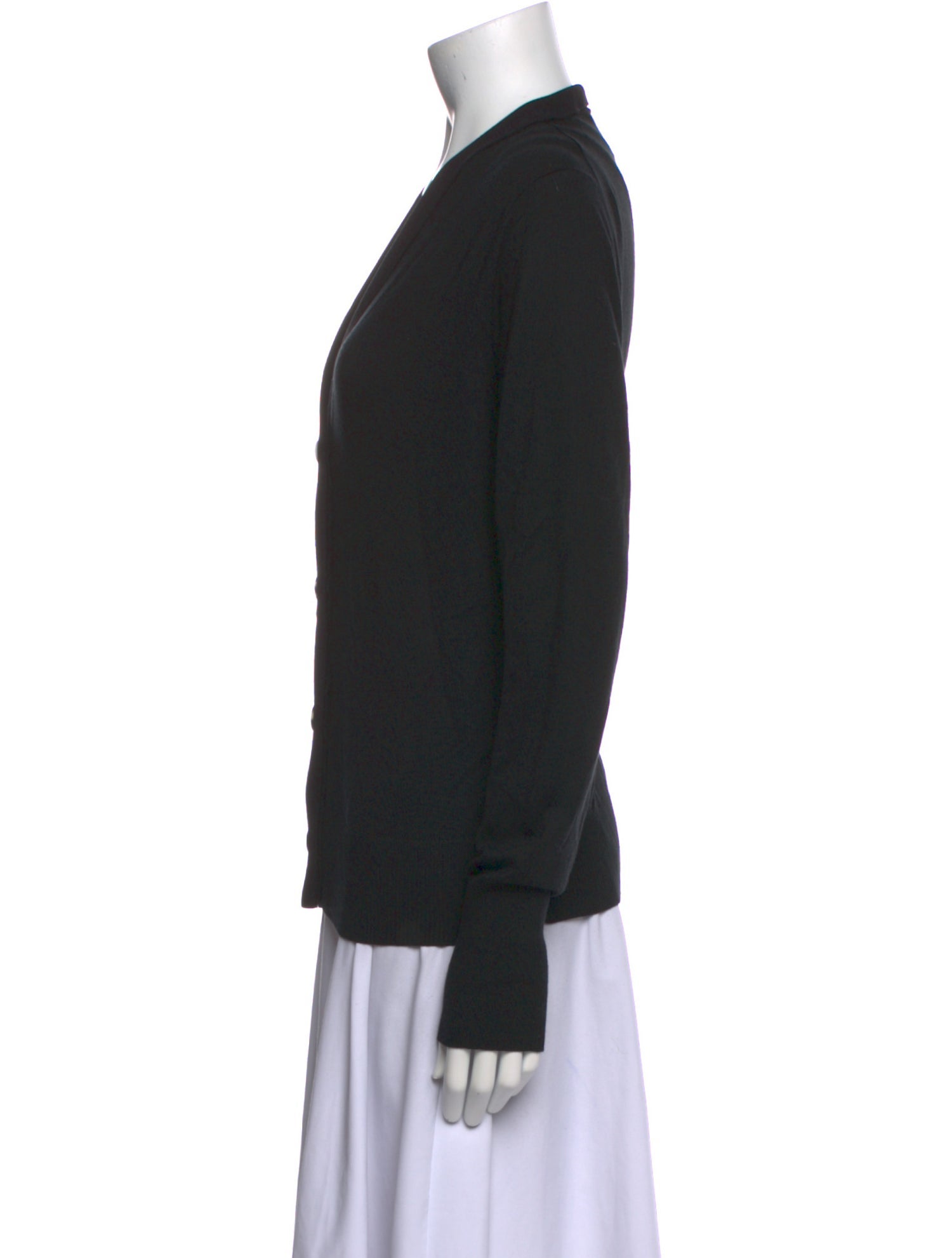 Proenza Schouler Silk Plunge Neckline Sweater