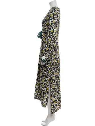 Proenza Schouler Floral Print Long Dress