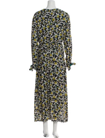 Proenza Schouler Floral Print Long Dress