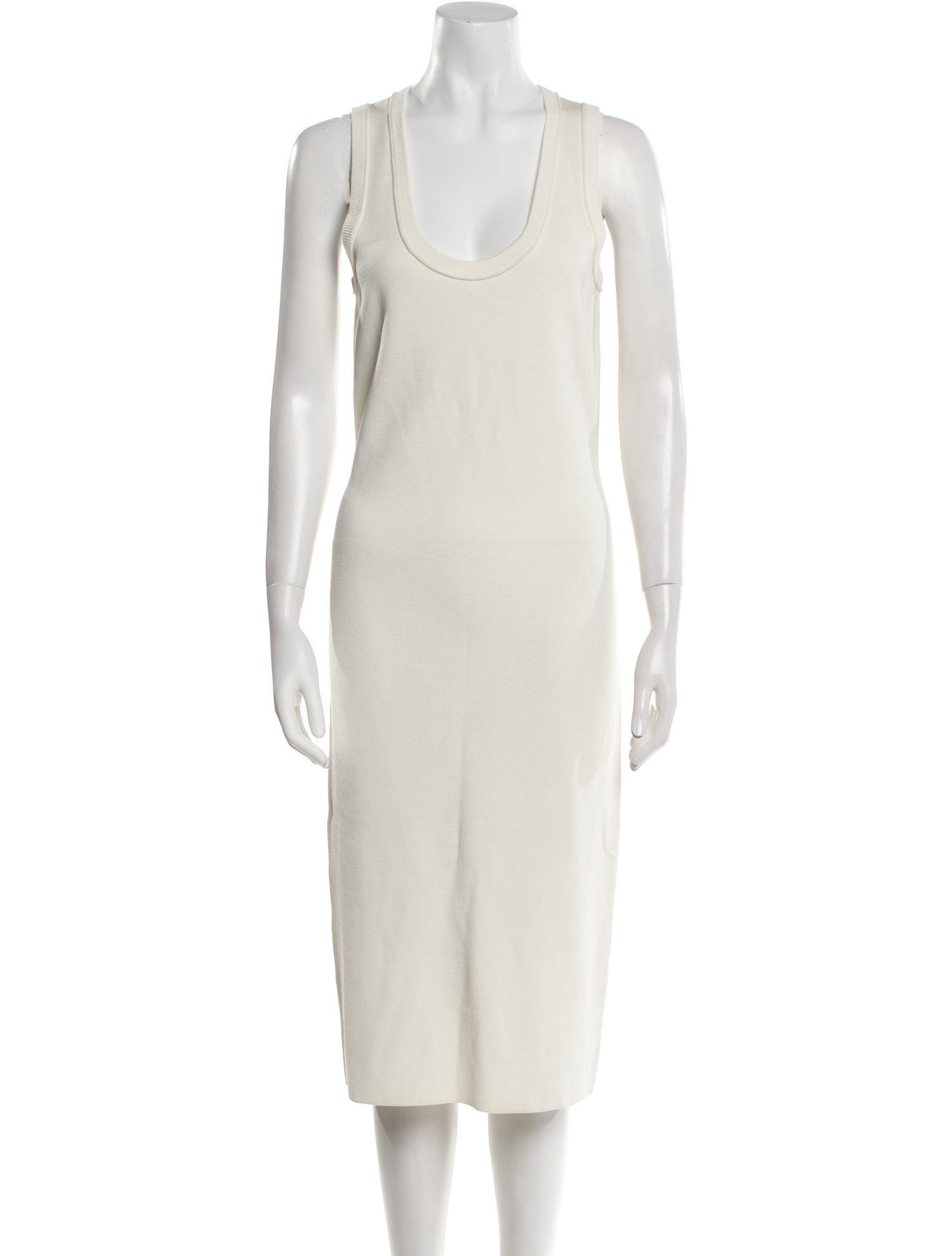 Proenza Schouler Scoop Neck Midi Length Dress