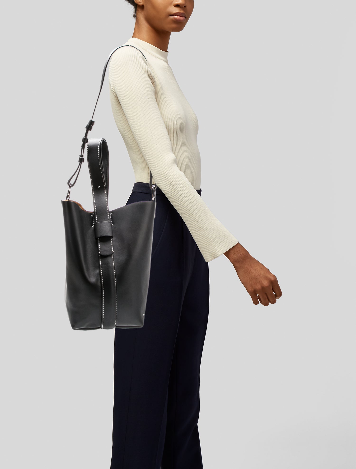 Proenza Schouler White Label Leather Bucket Bag