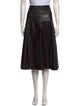 Proenza Schouler Lambskin Midi Length Skirt
