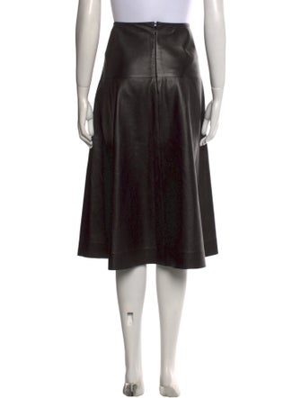 Proenza Schouler Lambskin Midi Length Skirt