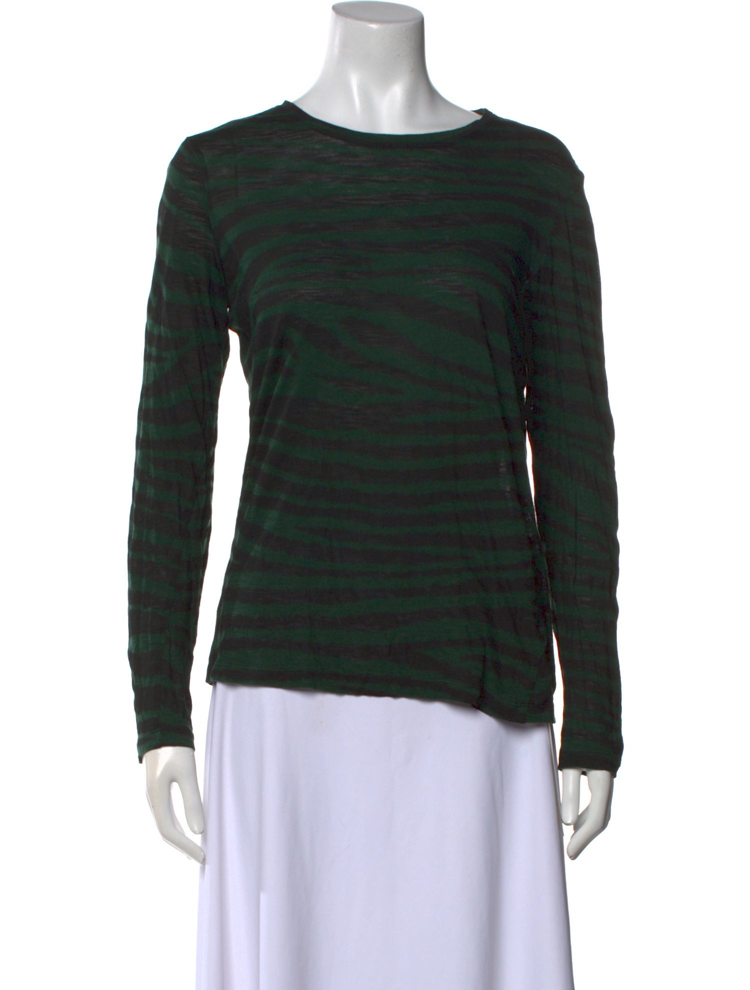 Proenza Schouler Striped Bateau Neckline Top