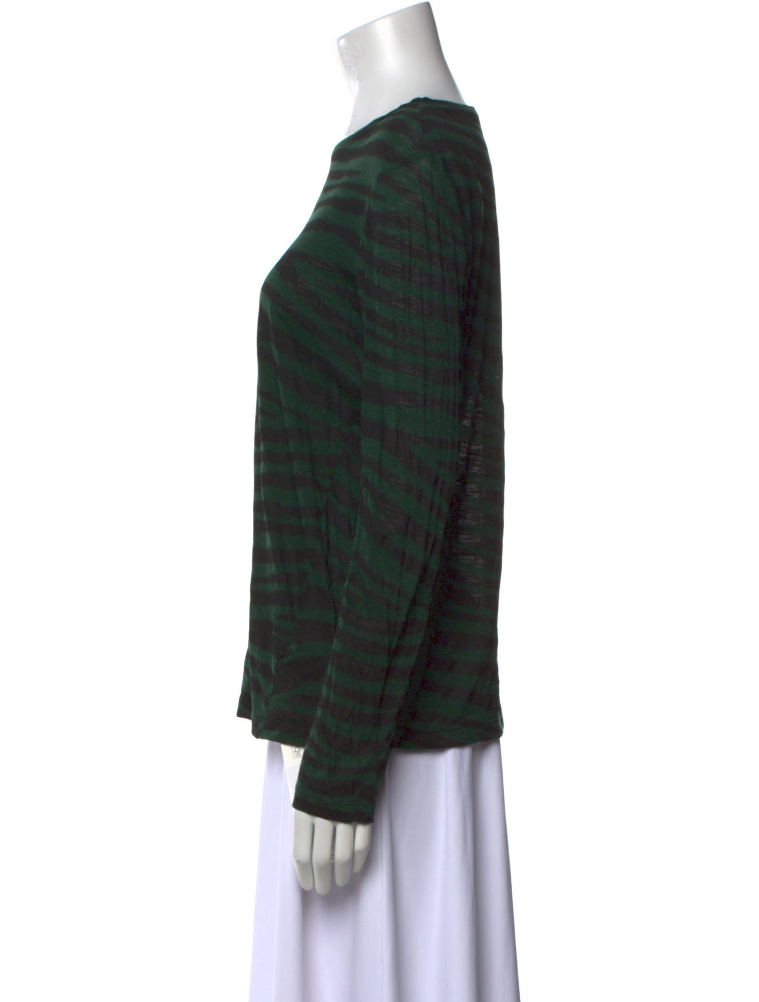 Proenza Schouler Striped Bateau Neckline Top