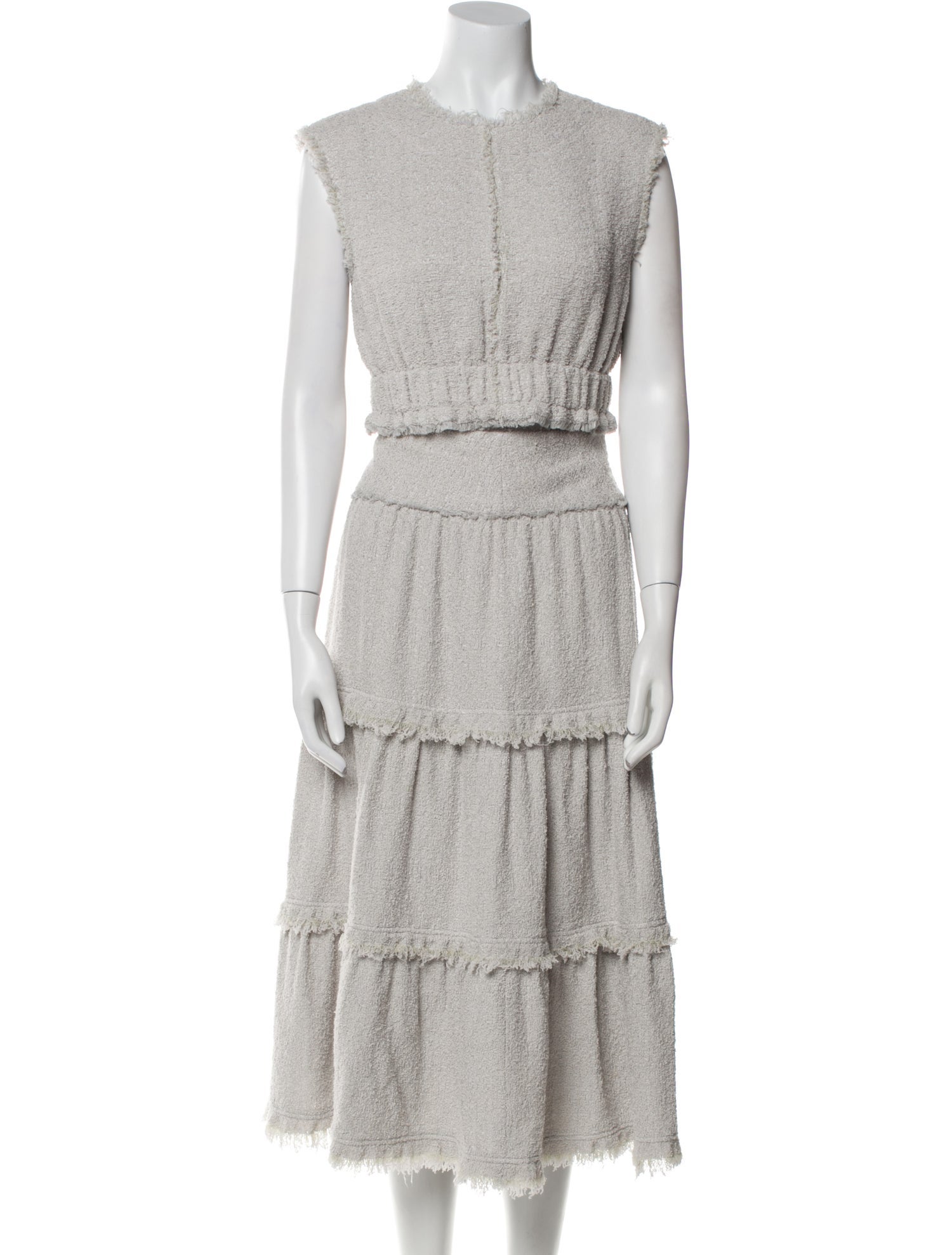 Proenza Schouler Raw-Edge Trim Skirt Set