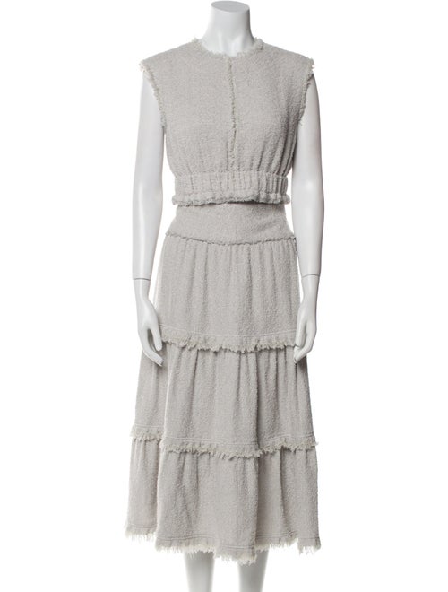 Proenza Schouler Raw-Edge Trim Skirt Set