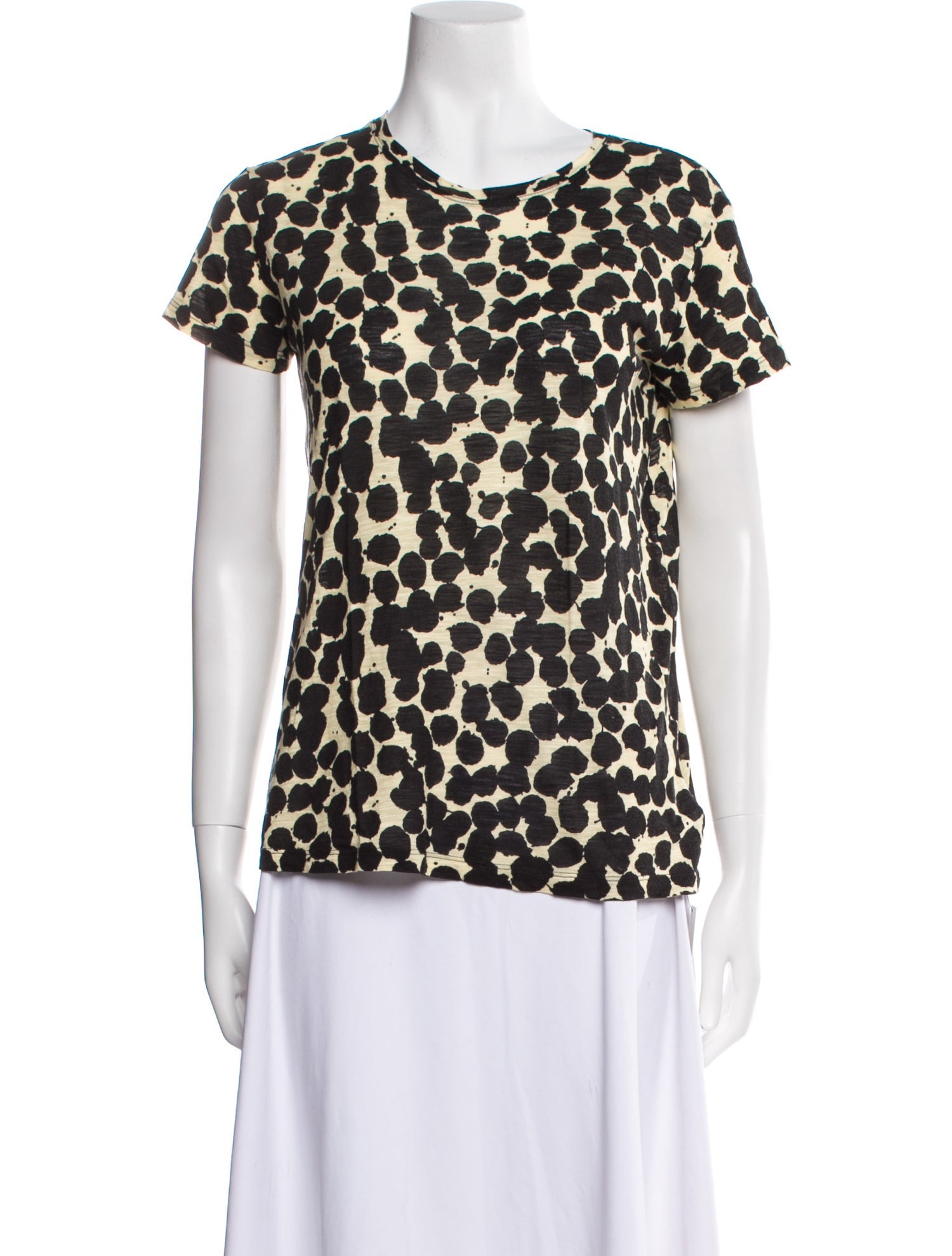 Proenza Schouler Animal Print Crew Neck T-Shirt