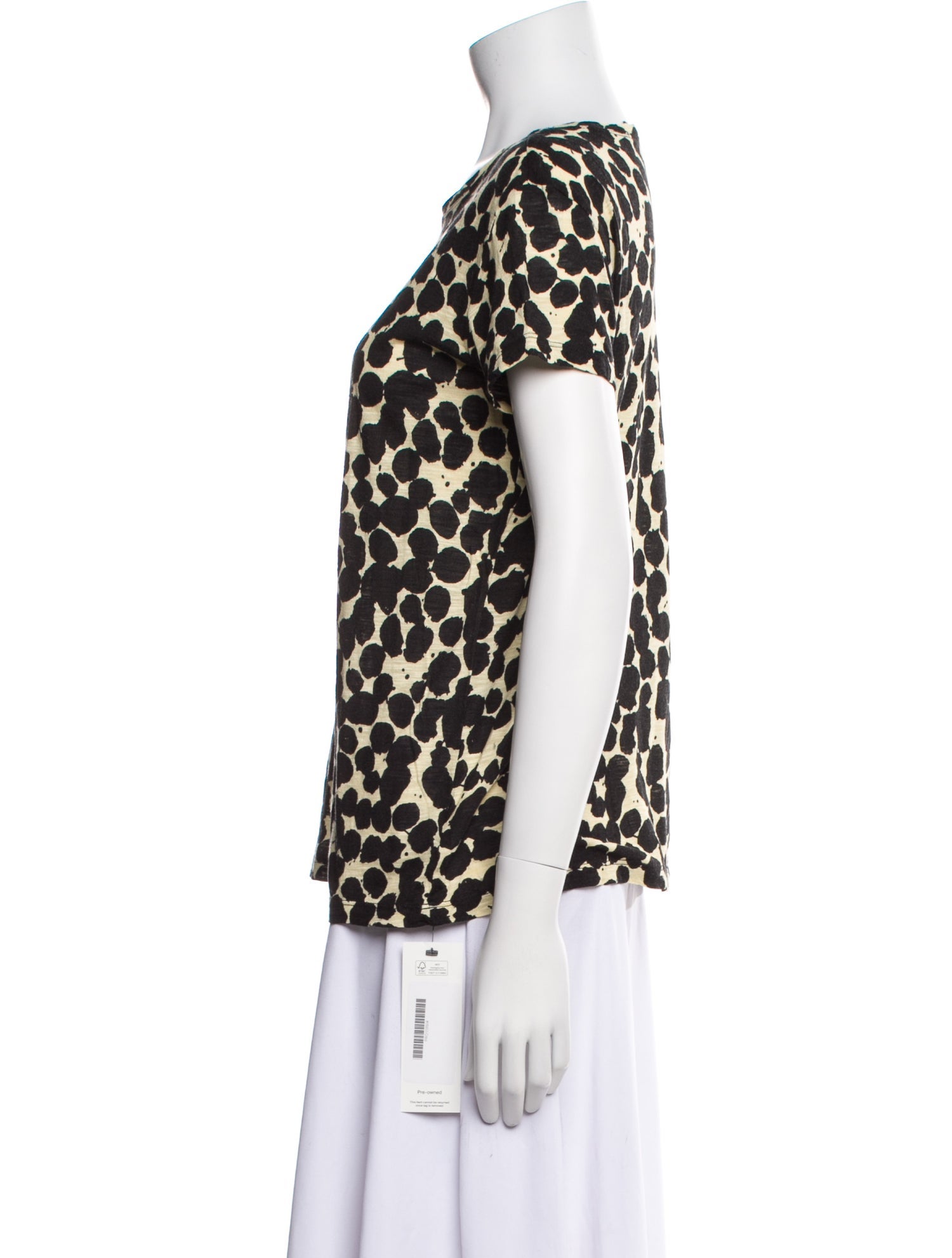Proenza Schouler Animal Print Crew Neck T-Shirt