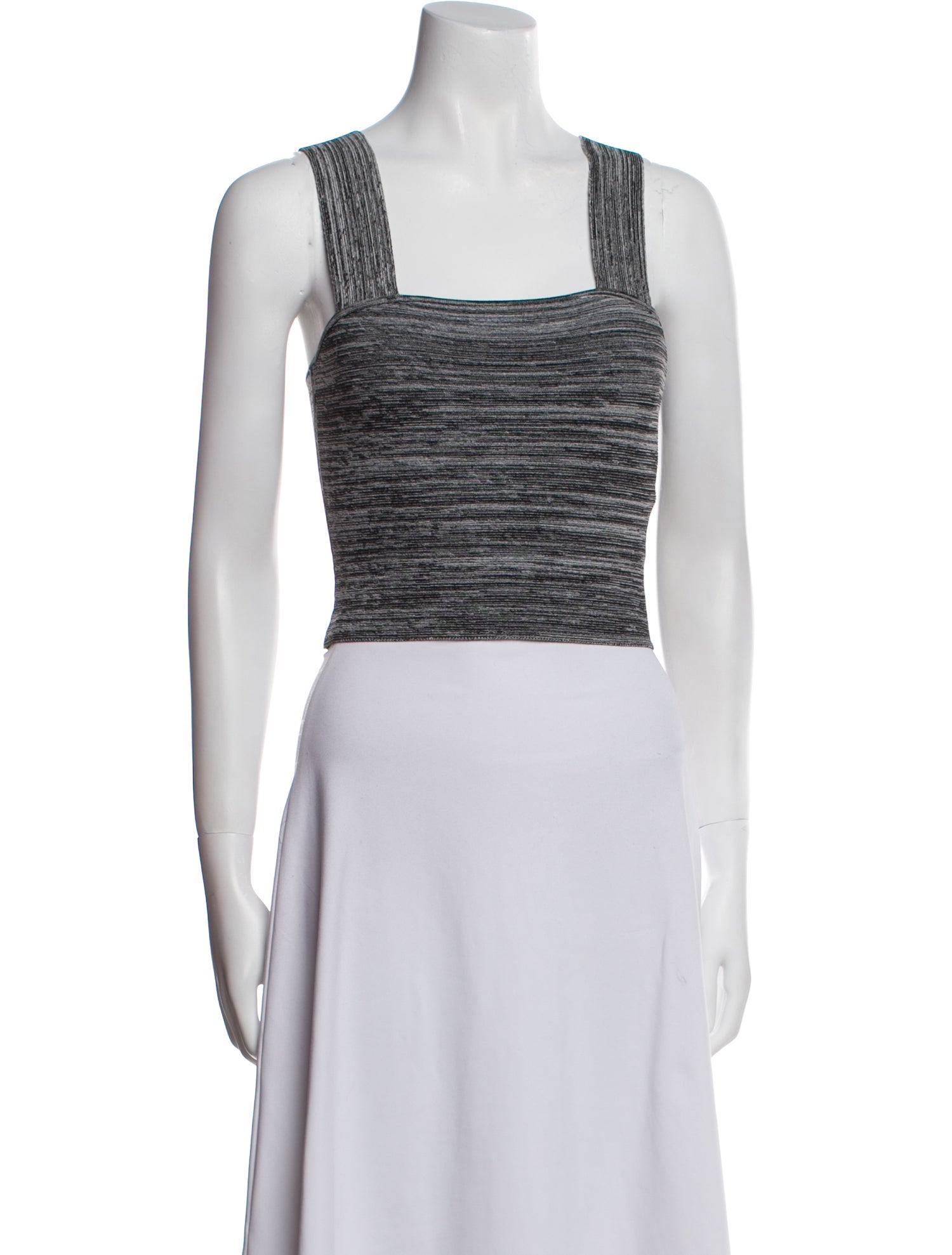 Proenza Schouler Square Neckline Sleeveless Crop Top