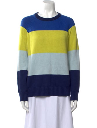 Proenza Schouler Striped Scoop Neck Sweater