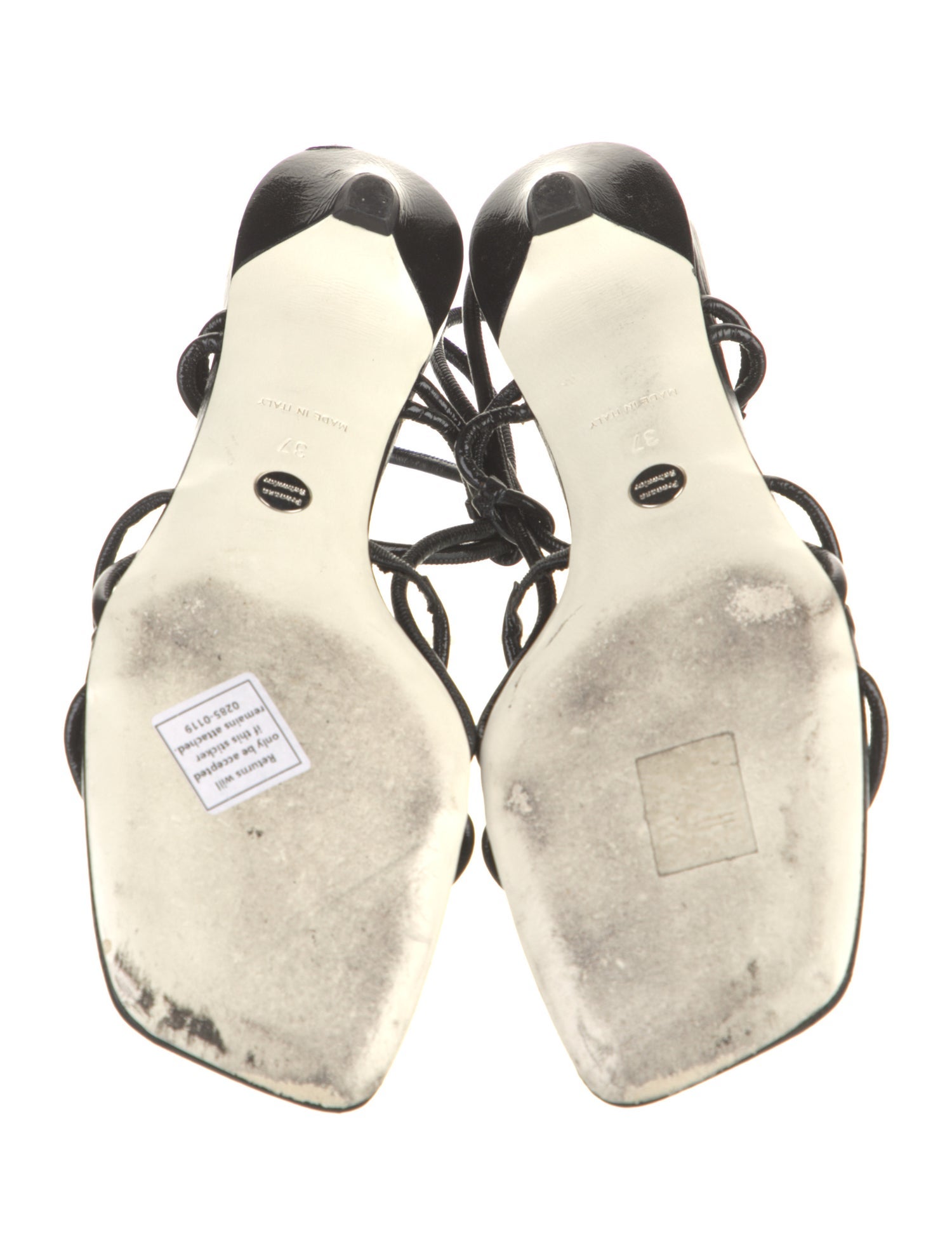 Proenza Schouler Leather T-Strap Sandals