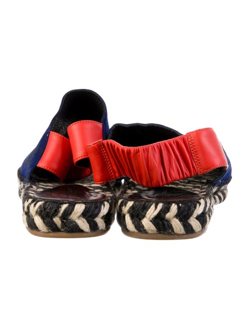 Proenza Schouler Suede Printed Slingback Sandals