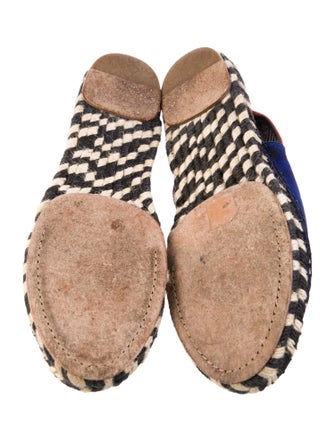 Proenza Schouler Suede Printed Slingback Sandals