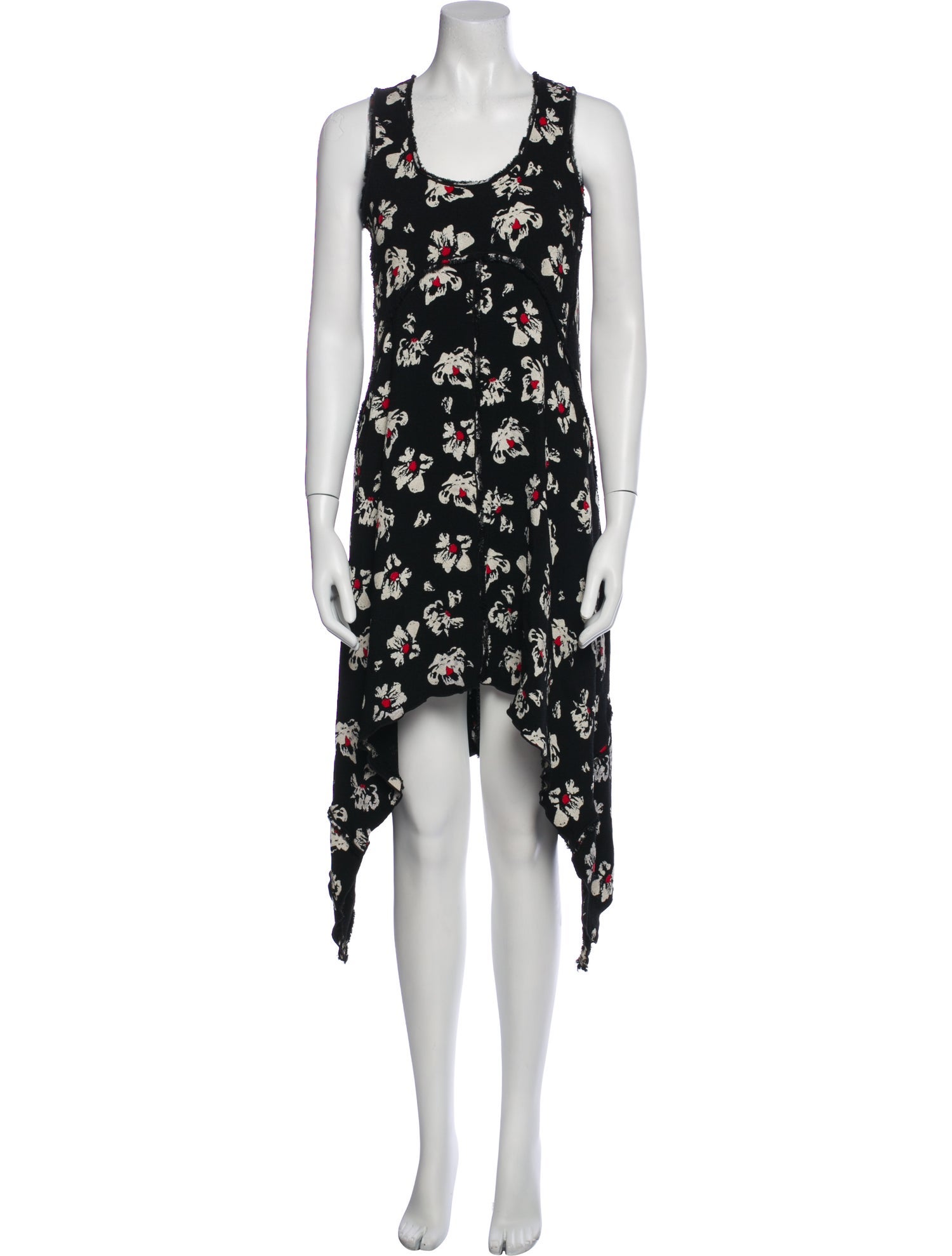 Proenza Schouler Floral Print Midi Length Dress
