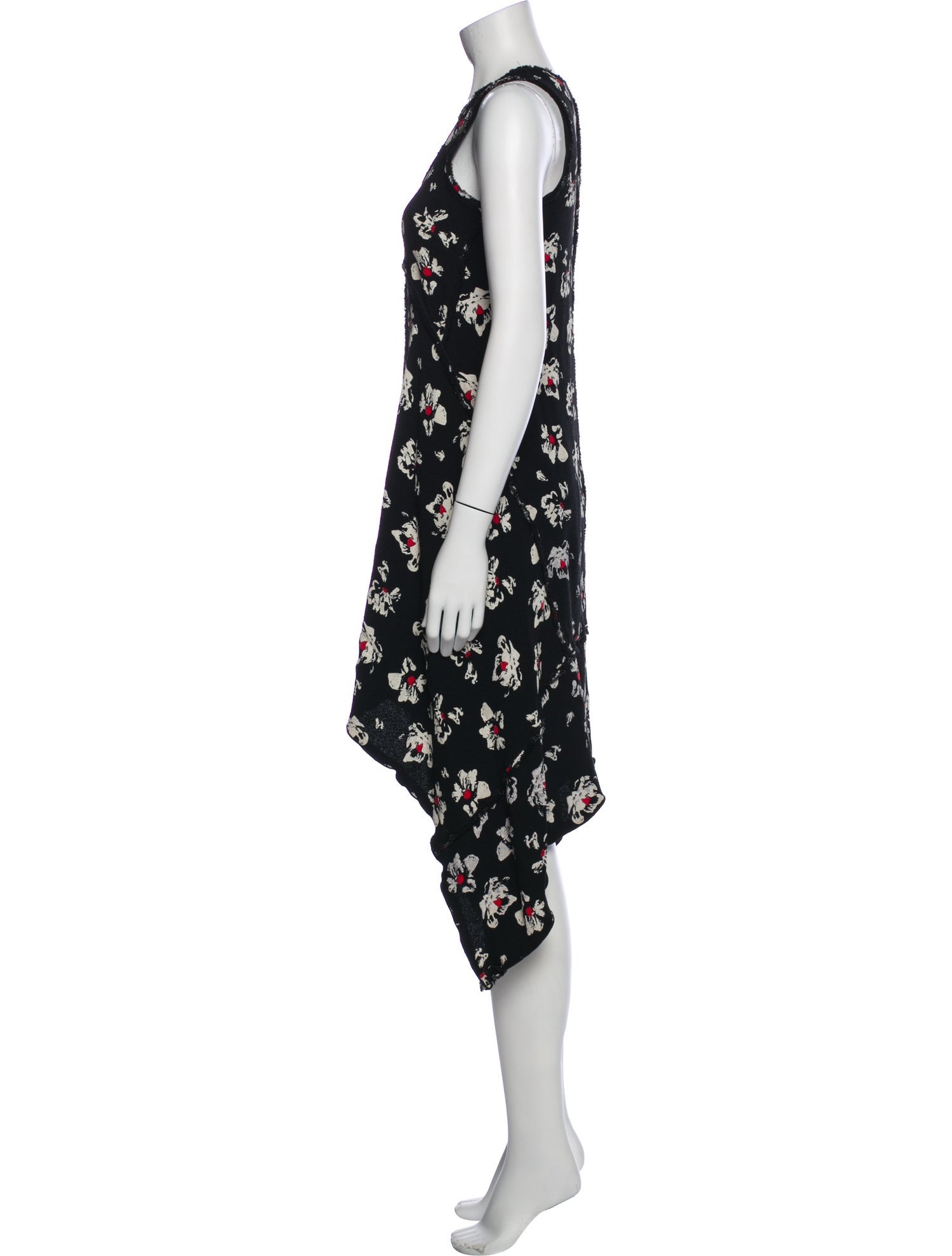 Proenza Schouler Floral Print Midi Length Dress