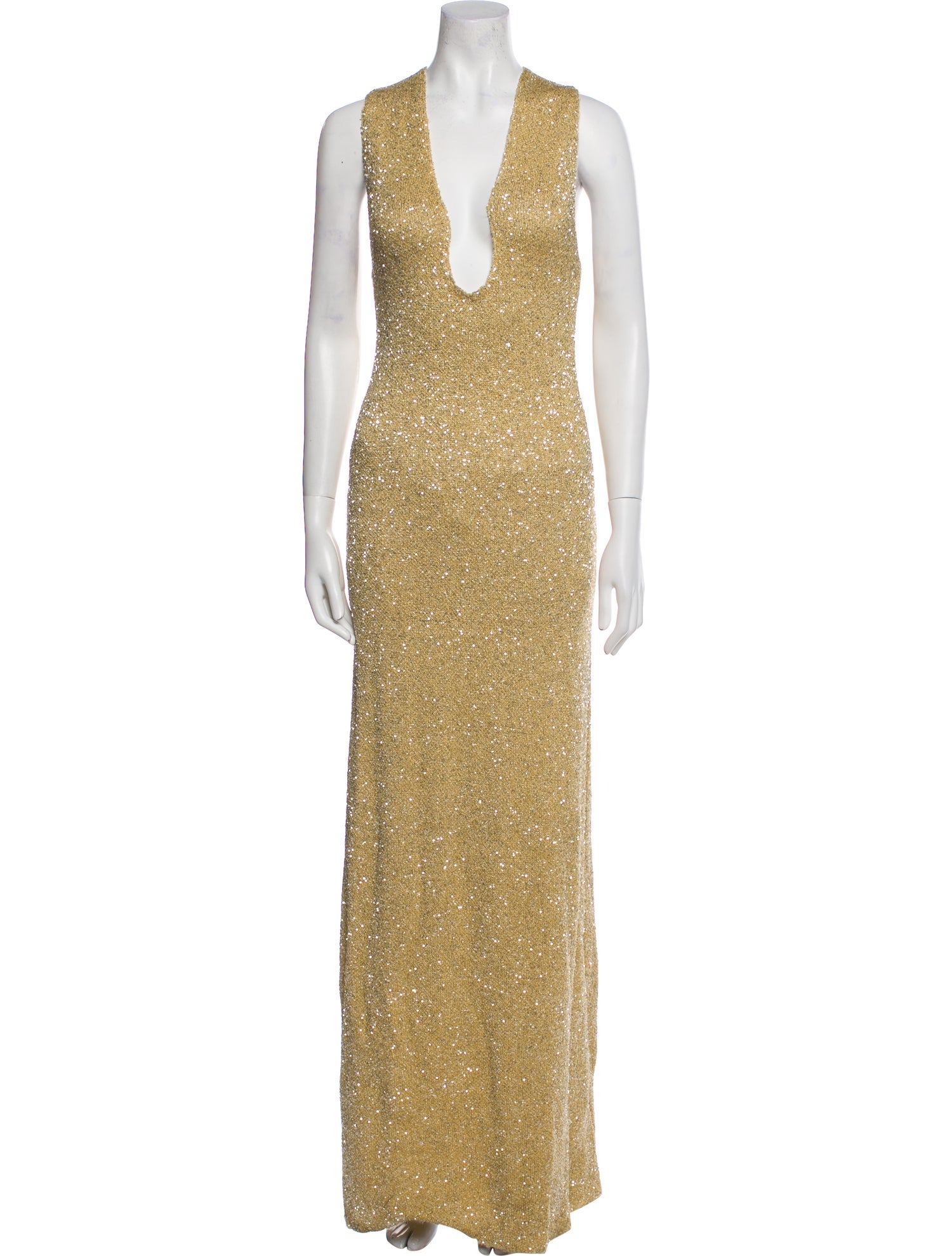 Proenza Schouler V-Neck Long Dress