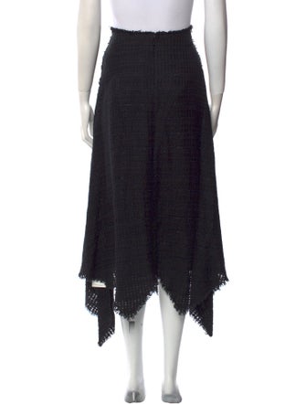 Proenza Schouler Raw-Edge Trim Midi Length Skirt