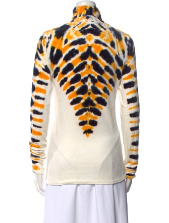 Proenza Schouler Tie-Dye Print Mock Neck Sweatshirt