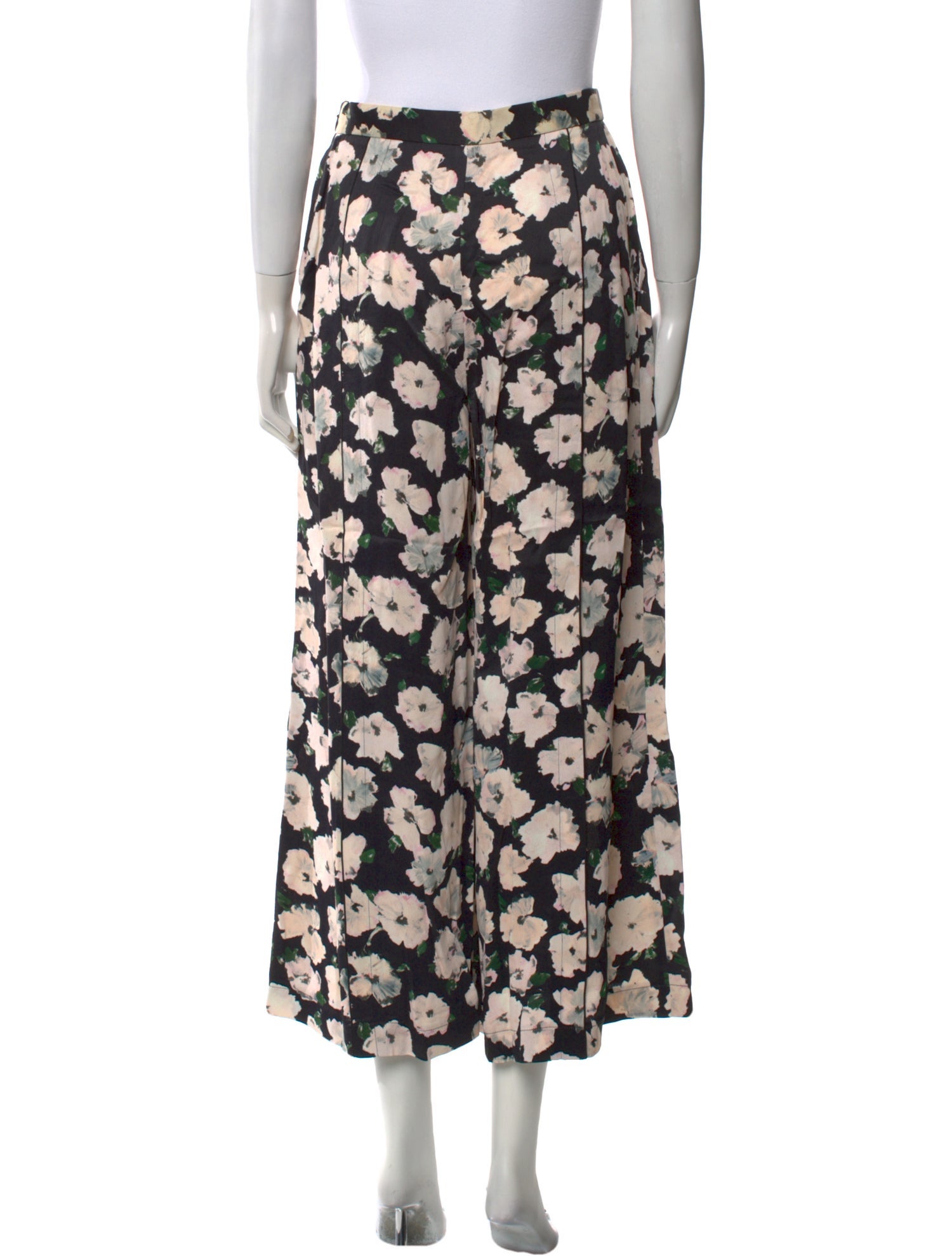 Proenza Schouler Floral Print Wide Leg Pants